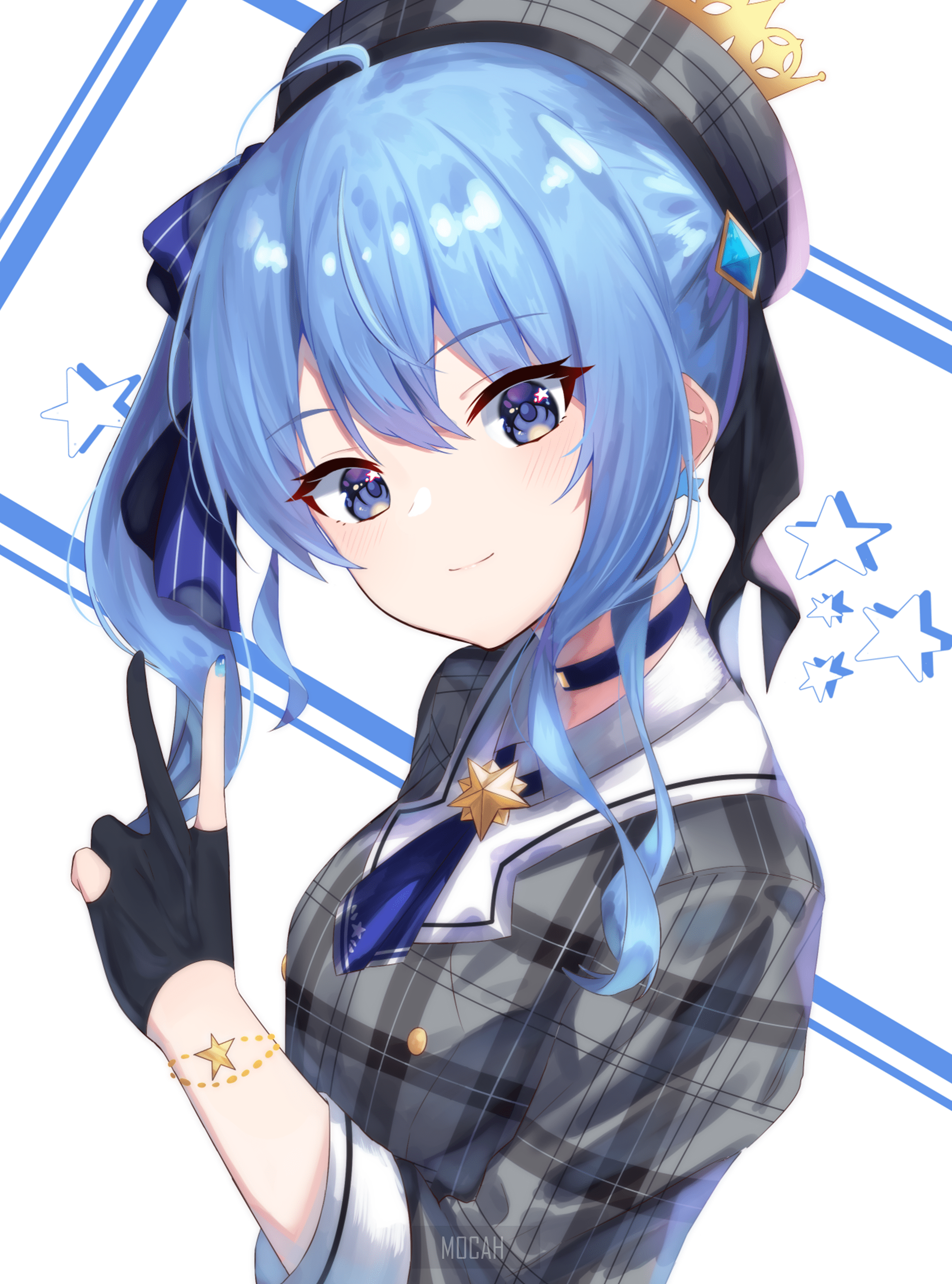 2224x3000 anime girl, anime, Hololive, Virtual Youtuber, Hoshimachi Suisei wallpaper free download, 2224x3000. Mocah HD Wallpaper
