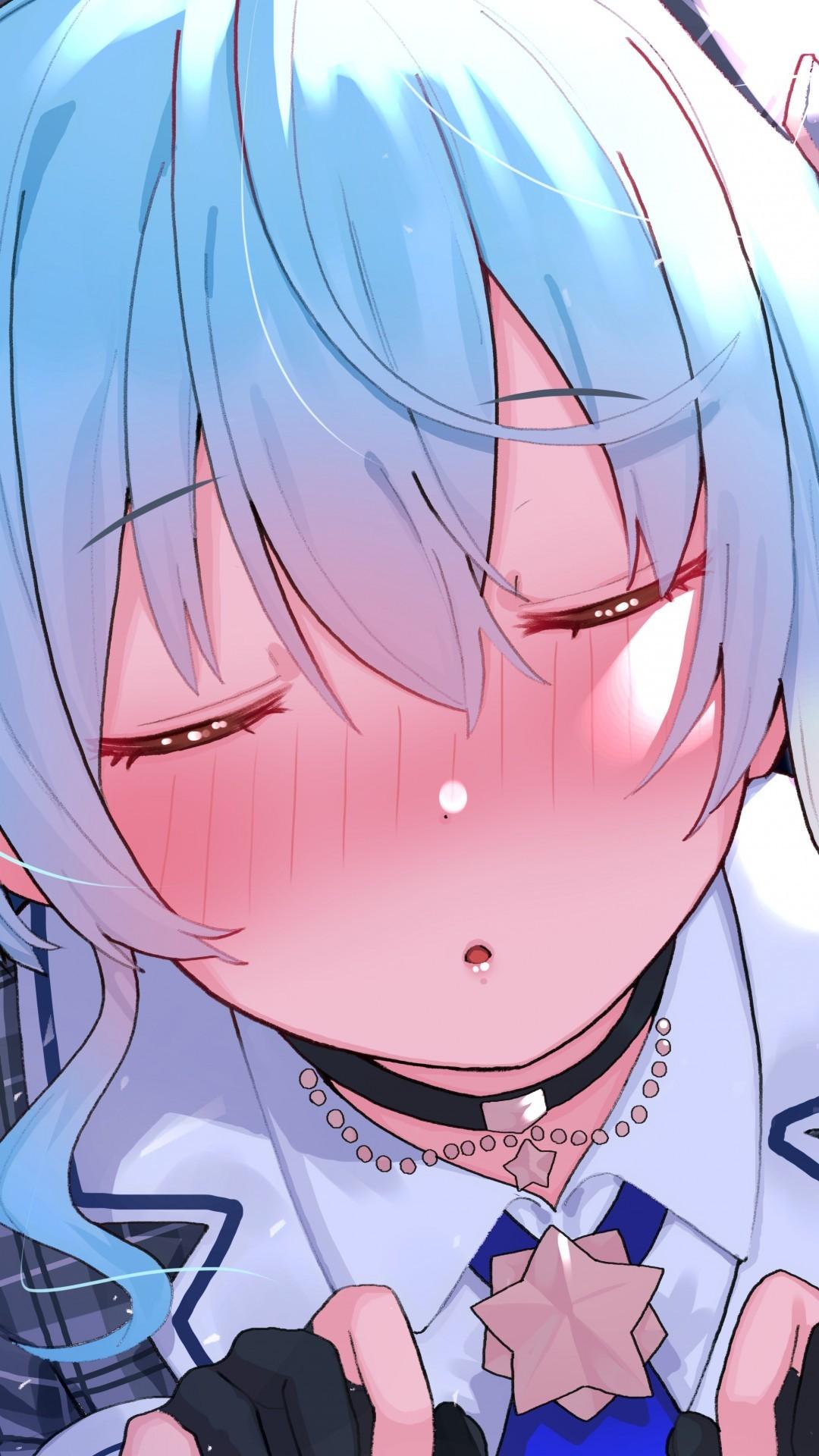 1080x1920 Download 1080x1920 Hoshimachi Suisei, Hololive, Virtual Youtuber, Cute Wallpaper for iPhone iPhone 7 Plus, iPhone 6+, Sony Xperia Z, HTC One