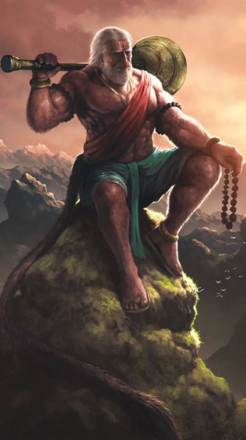 super powerful angry hanuman wallpaper  Hanuman images