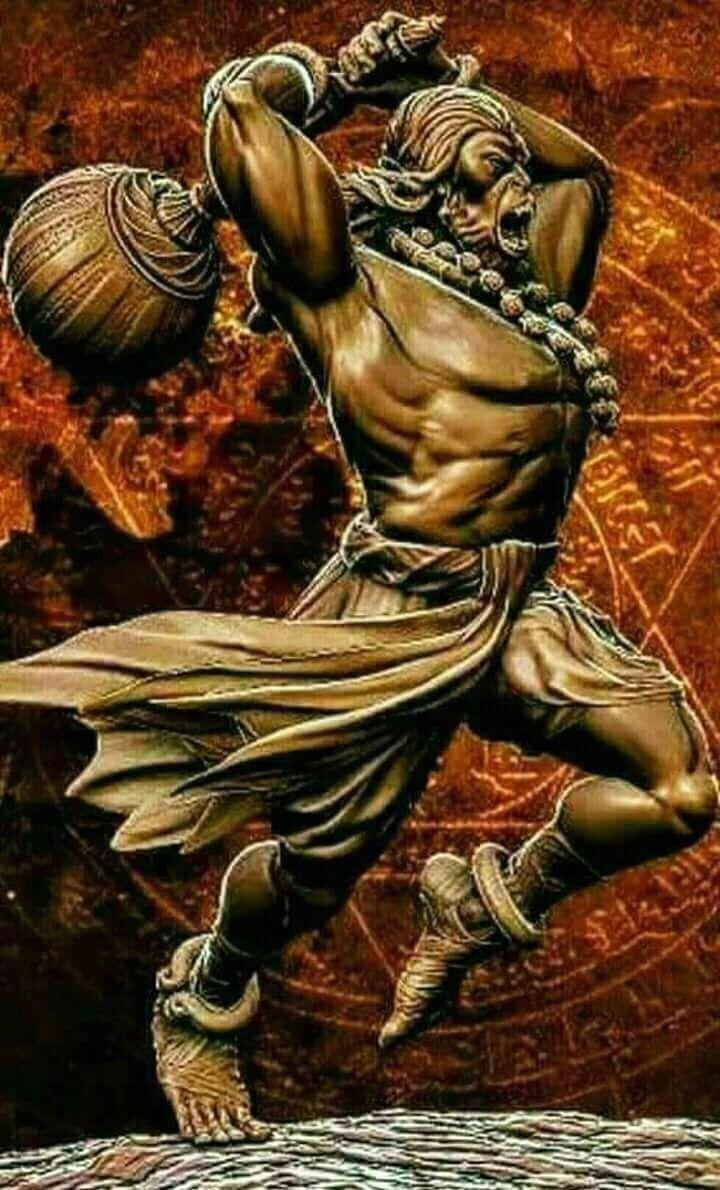 720x1190 Bodybuilder Hanuman HD Wallpaper For Mobile