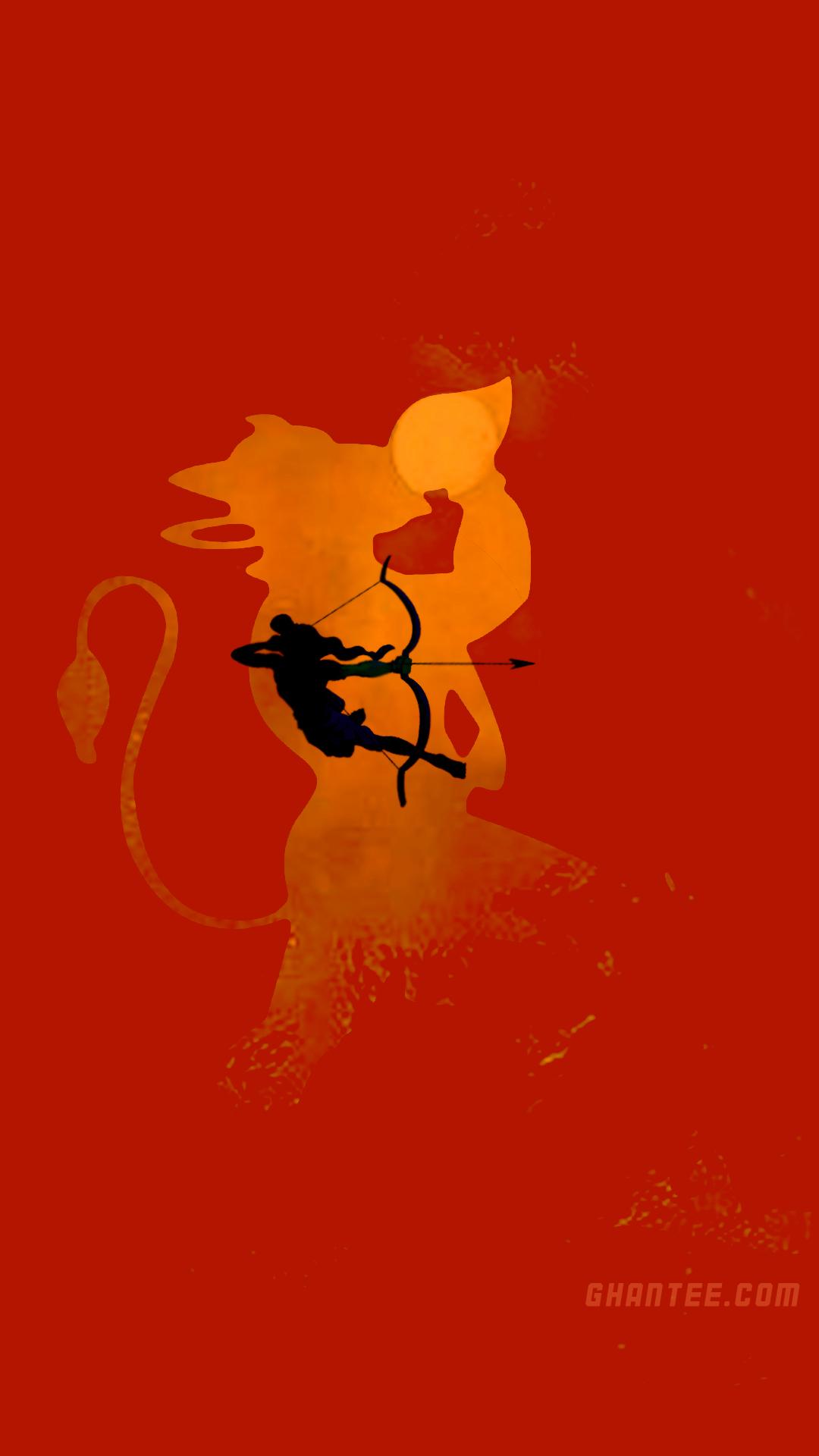 1080x1920 lord ram and hanuman HD wallpaper