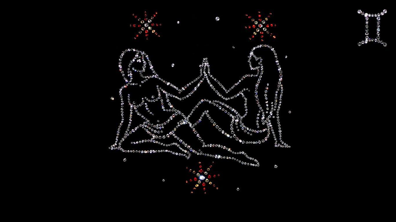 1366x768 Gemini Precious Stones desktop PC and Mac wallpaper