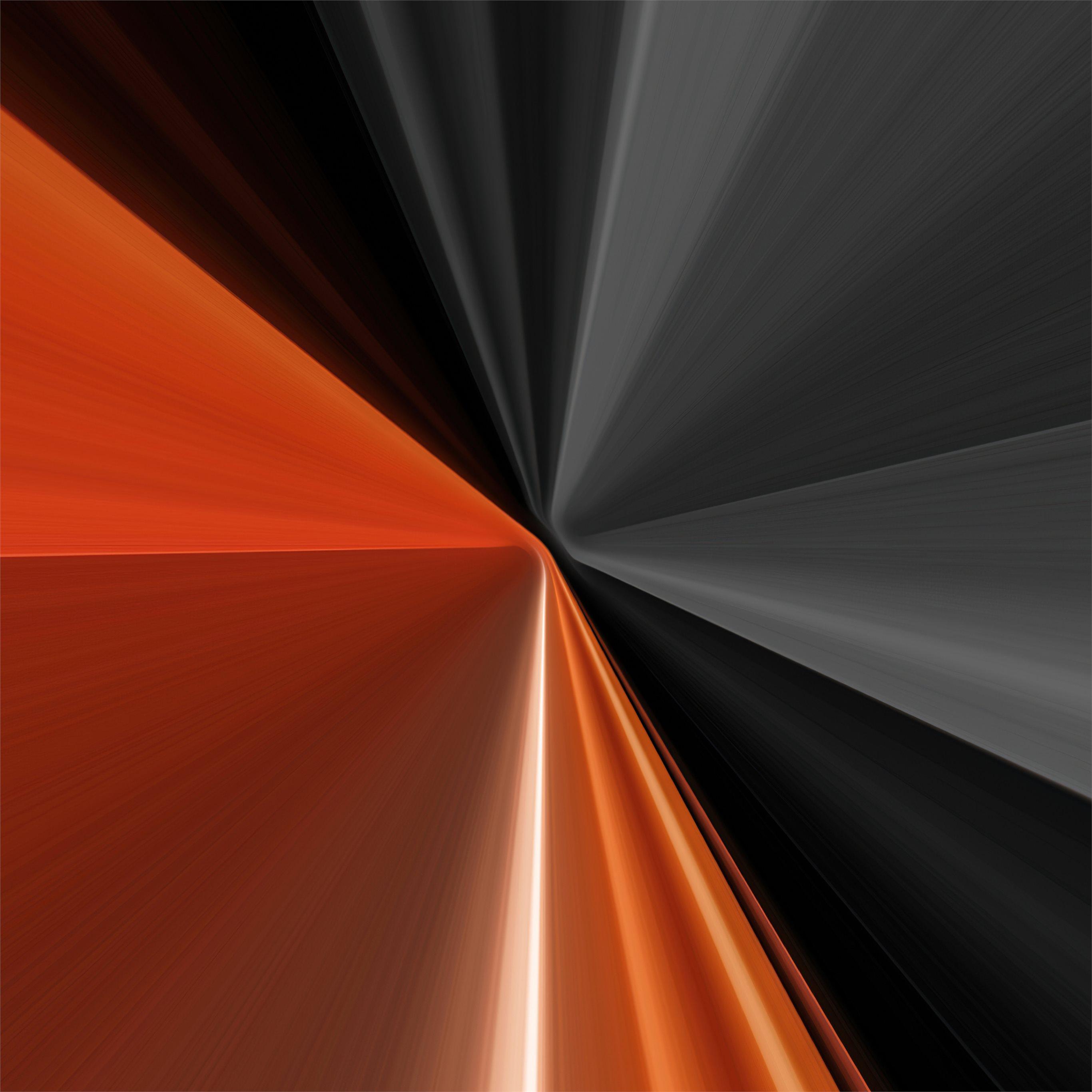 2732x2732 sharp lines grey orange 4k iPad Wallpaper Free Download