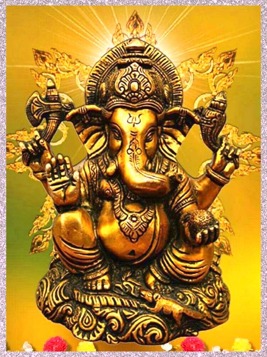 900x1202 Ganesh 3D Wallpaper