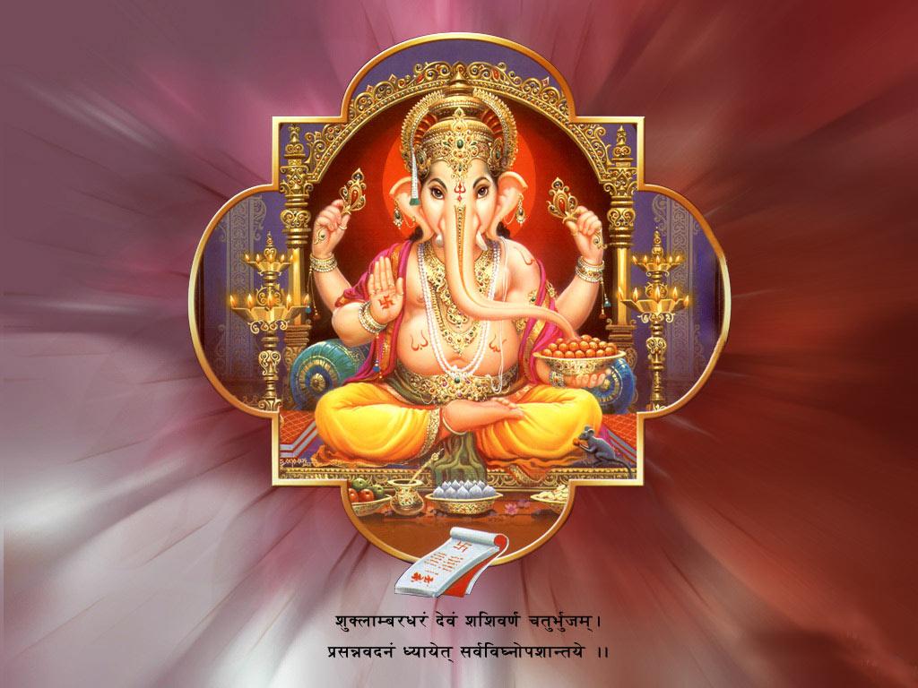1024x768 God Vinayagar Image HD Wide