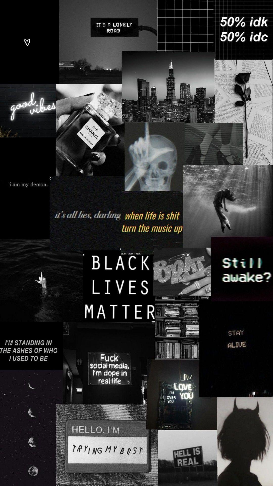 Black Aesthetic Collage Wallpapers - Top Free Black Aesthetic Collage ...