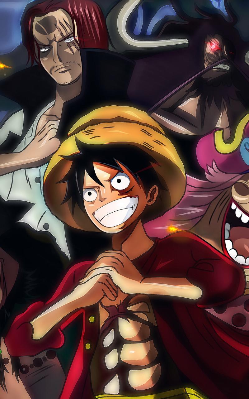 800x1280 One Piece Charlotte Linlin Kaido Marshall D Teach Monkey D Luffy Shanks Nexus Samsung Galaxy Tab Note Android Tablets HD 4k Wallpaper, Image, Background, Photo and Picture