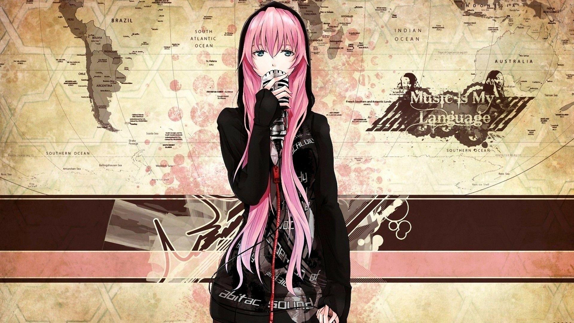 1920x1080 Free Pc Cool Anime Girl Music Wallpaper HD Download