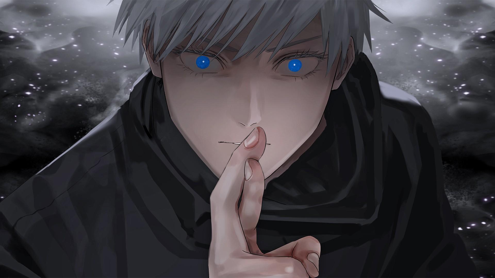 1920x1080 Blue Eyes Gojou Satoru HD Jujutsu Kaisen Wallpaper