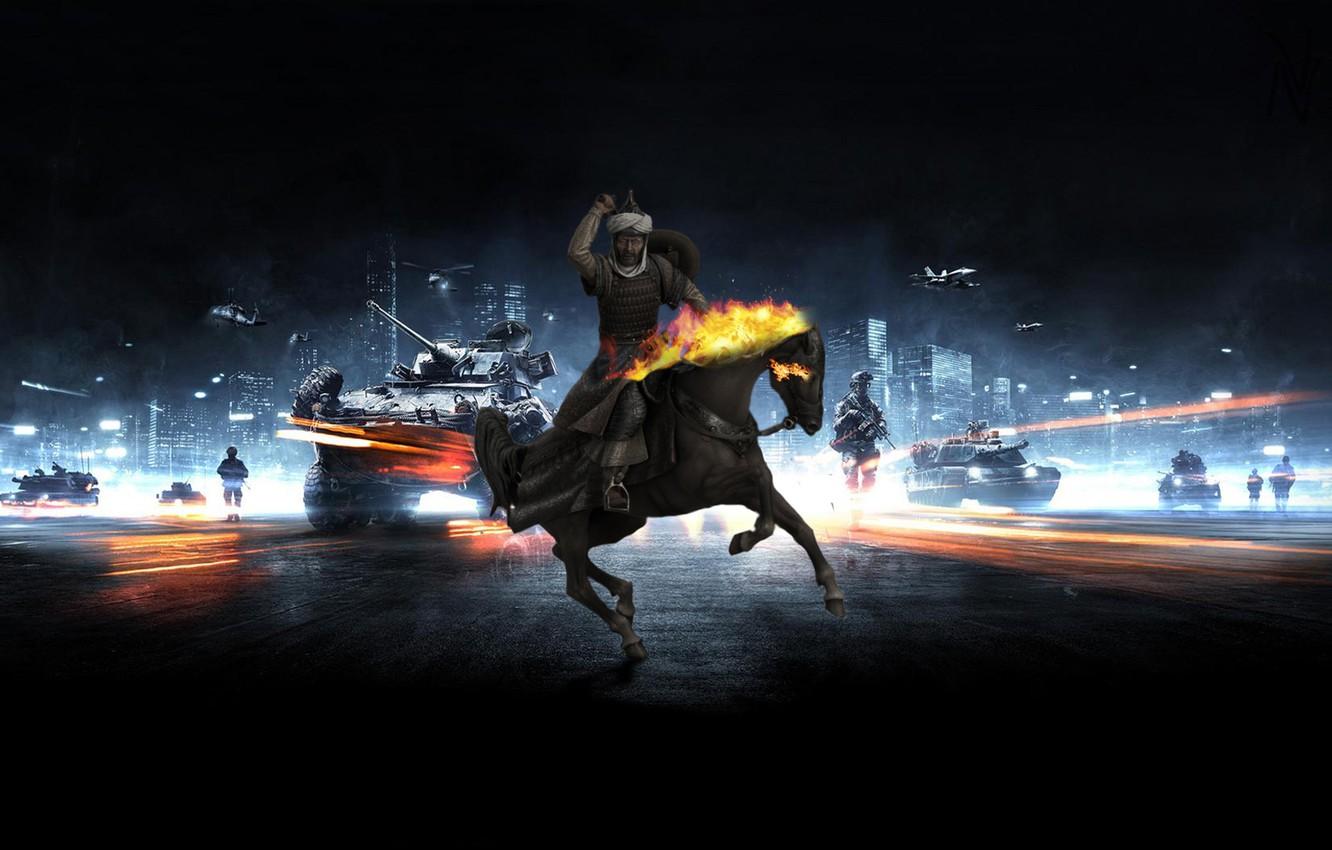 1332x850 Wallpaper rider, Battlefield, Saladin image for desktop, section игры