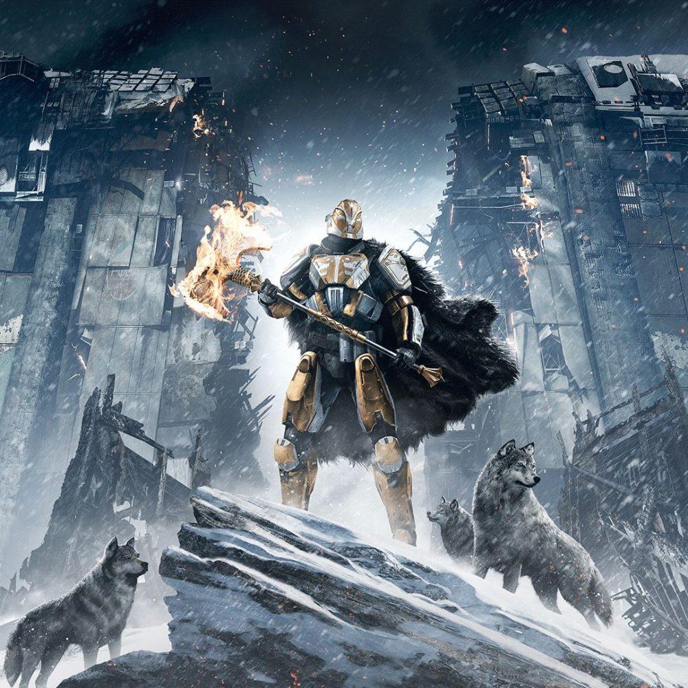 1000x1000 Destiny Rise Of Iron Wallpaper Lord Saladin Relic
