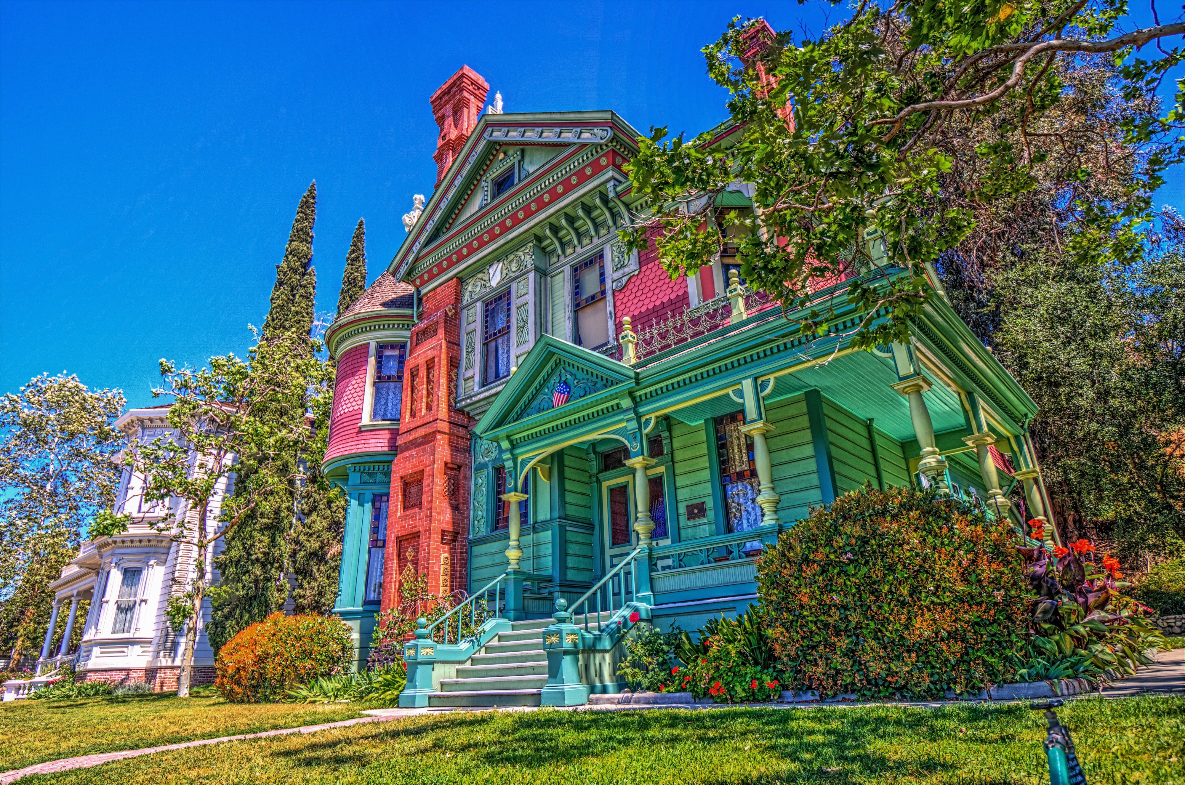 4000x2650 Colorful House in California 4k Ultra HD Wallpaper