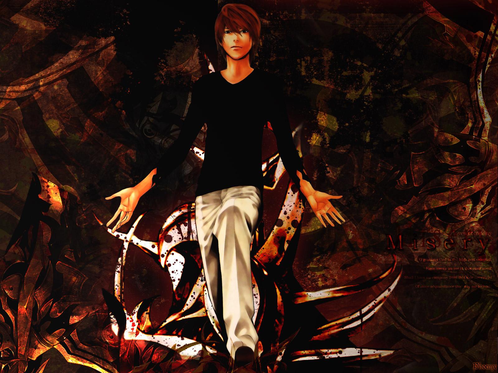 1600x1200 Takeshi Obata, Madhouse, Death Note, Light Yagami Wallpaper Note Light God