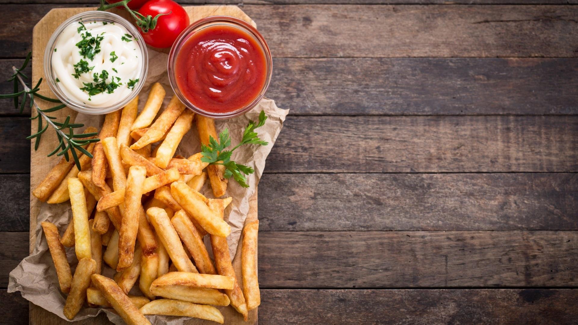 1920x1080 Petite French Fries On The Table Resolution Fast Food HD Wallpaper