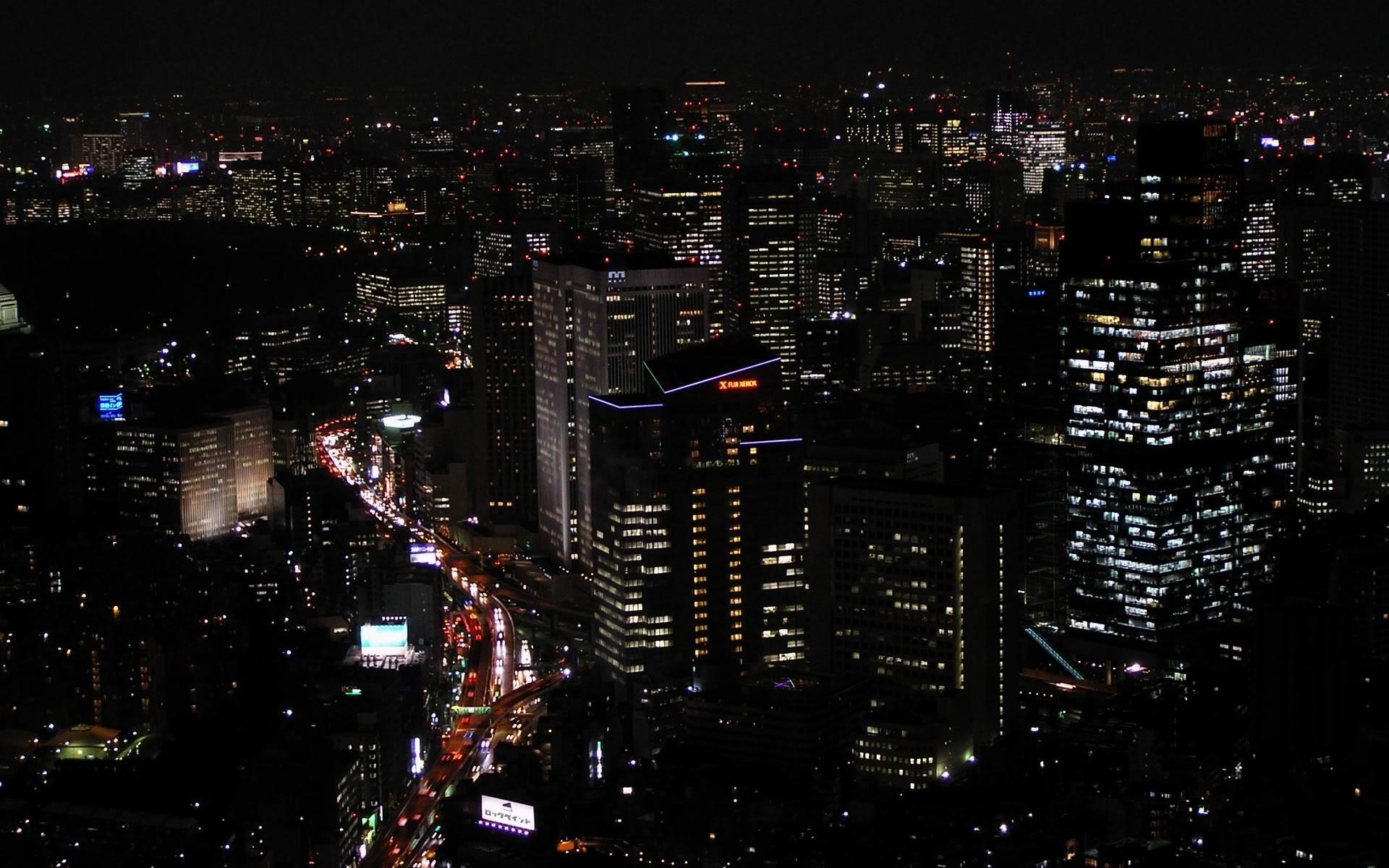 1920x1200 Night City Wallpaper HD