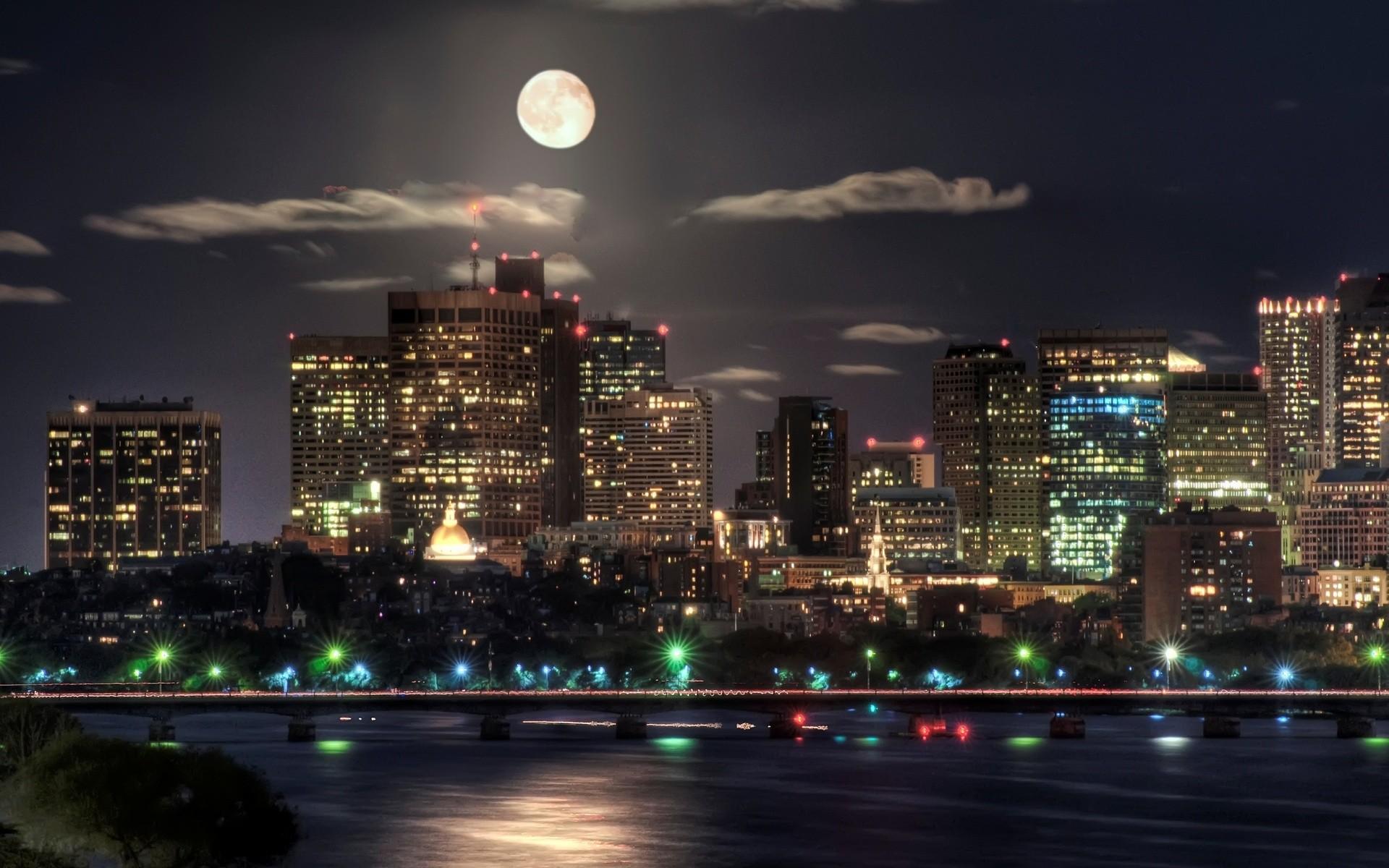 1920x1200 City Lights Background