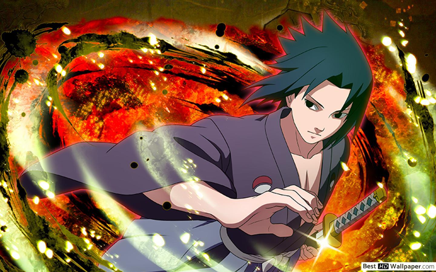 1440x900 Sasuke Uchiha Samurai from Naruto Shippuden for Desktop HD wallpaper download