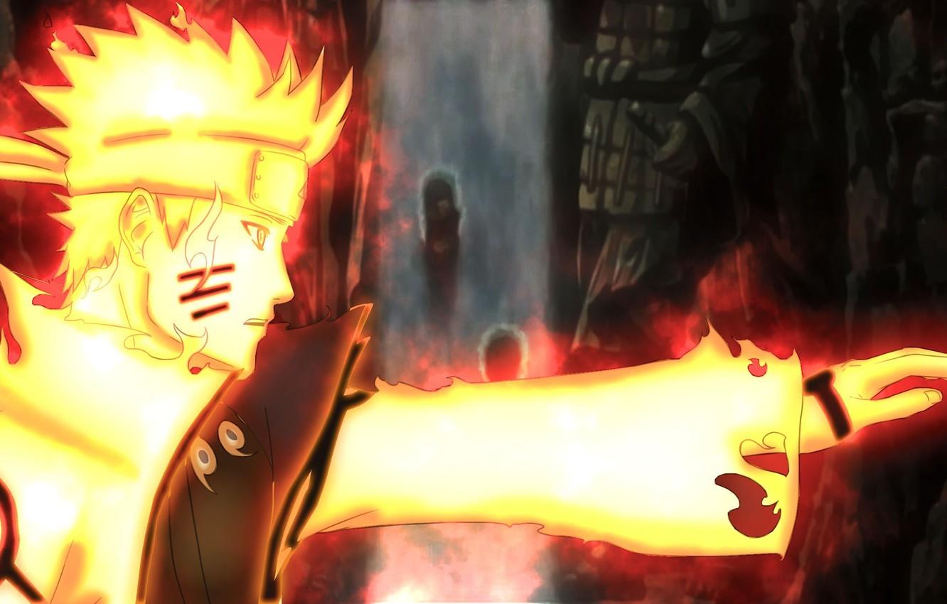 1332x850 Wallpaper fire, flame, game, Naruto, anime, man, samurai, ninja, asian, manga, hokage, shinobi, japanese, Naruto Shippuden, oriental, nanadaime hokage image for desktop, section сёнэн