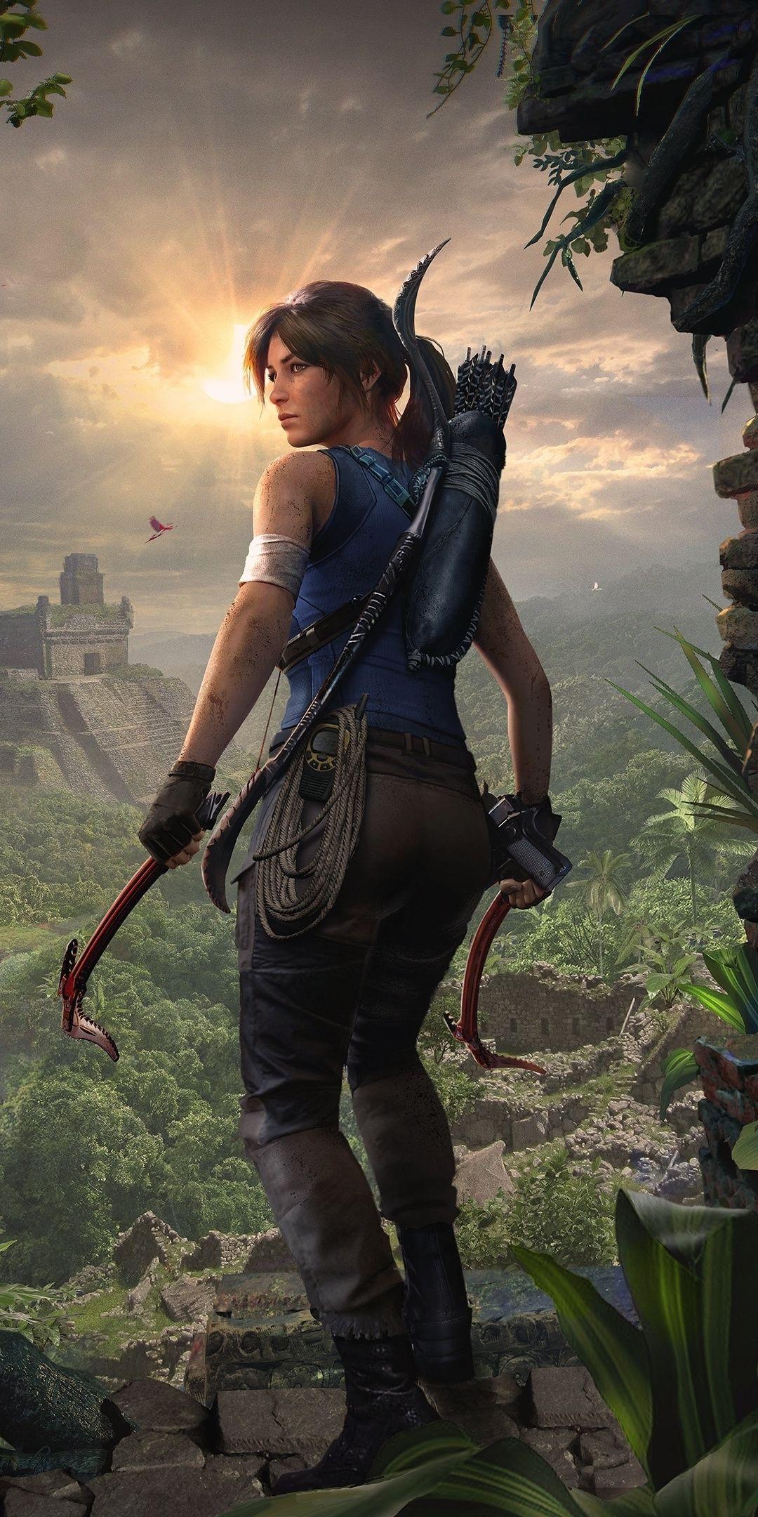 1080x2160 Explorer, video game, Lara Croft, Shadow of the Tomb Raider wallpaper. Tomb raider wallpaper, Tomb raider game, Tomb raider lara croft