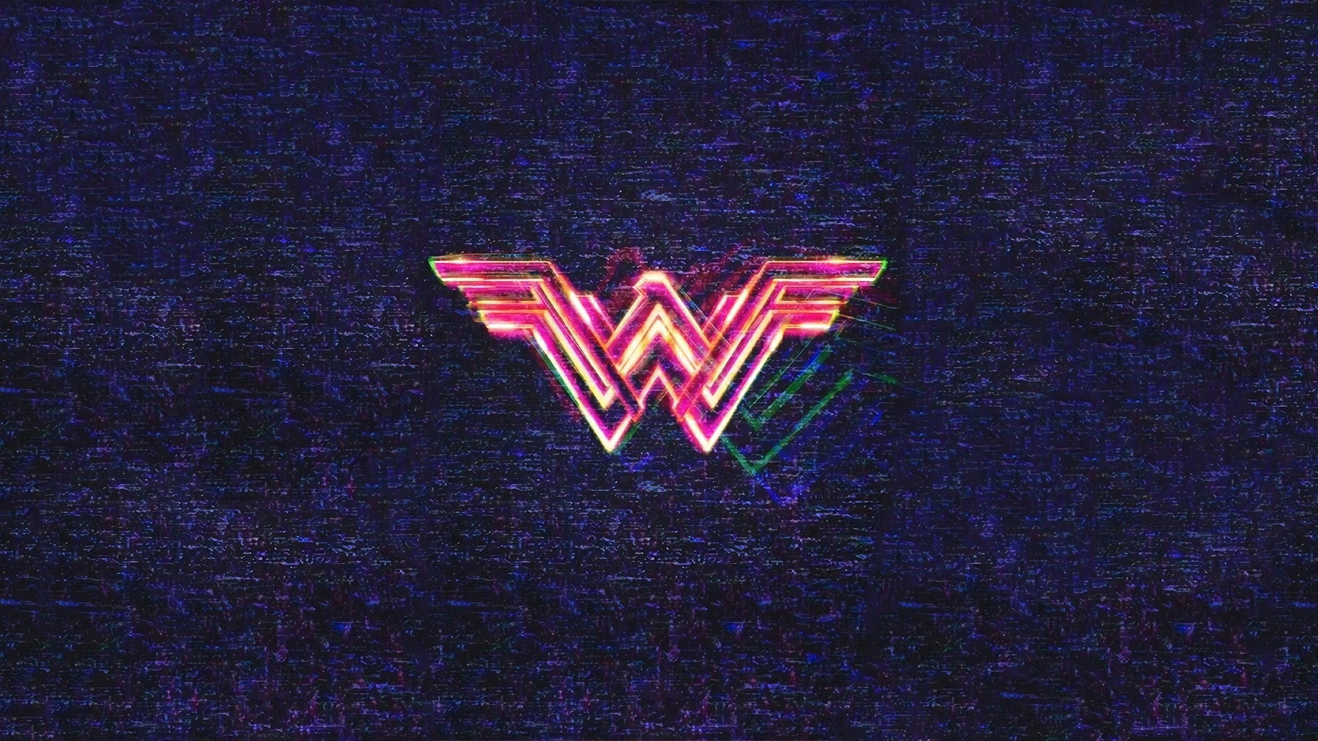 2560x1440 Wonder Woman 1984 Logo 4K Wallpaper