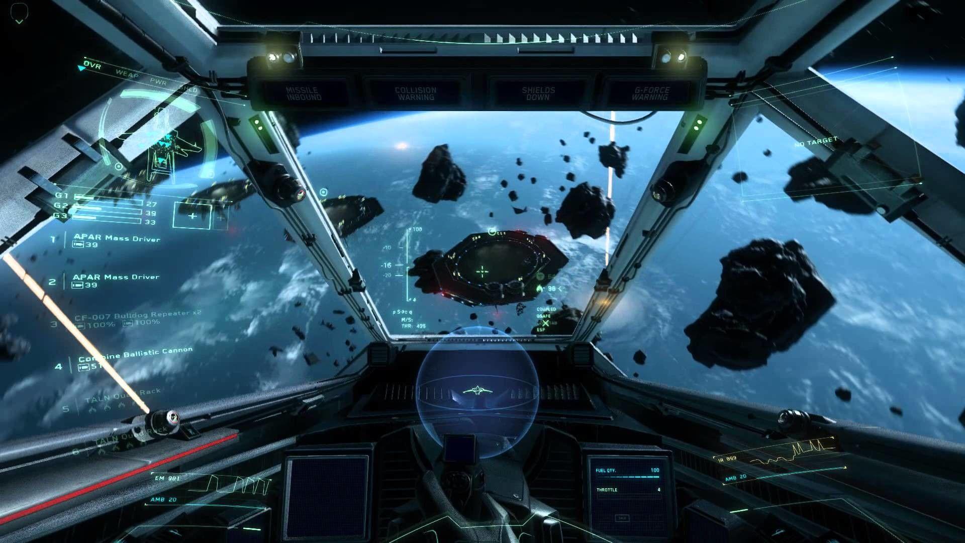 1920x1080 Spaceship Inside Wallpaper