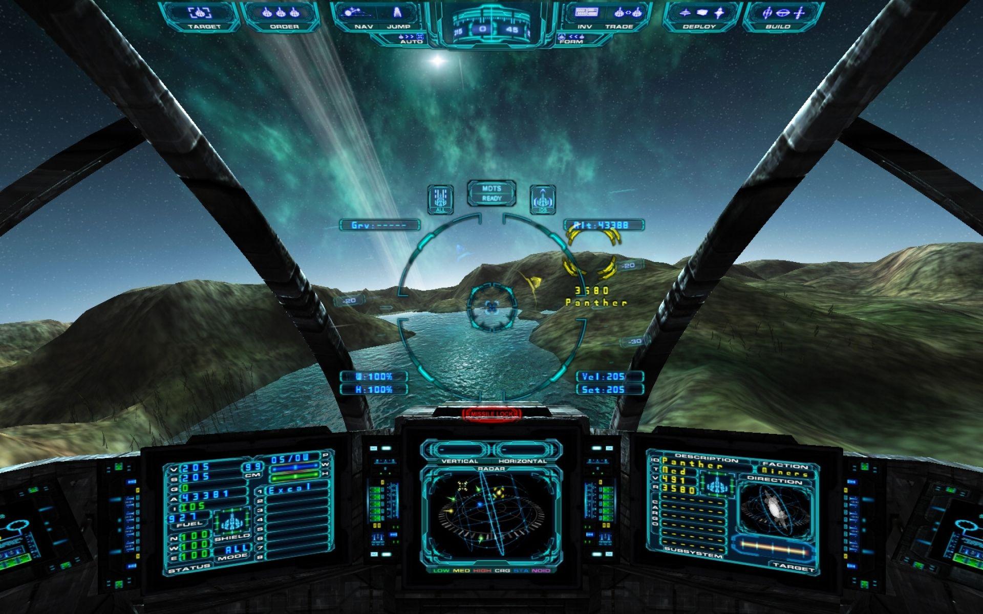 1920x1200 Spaceship Cockpit Wallpaper