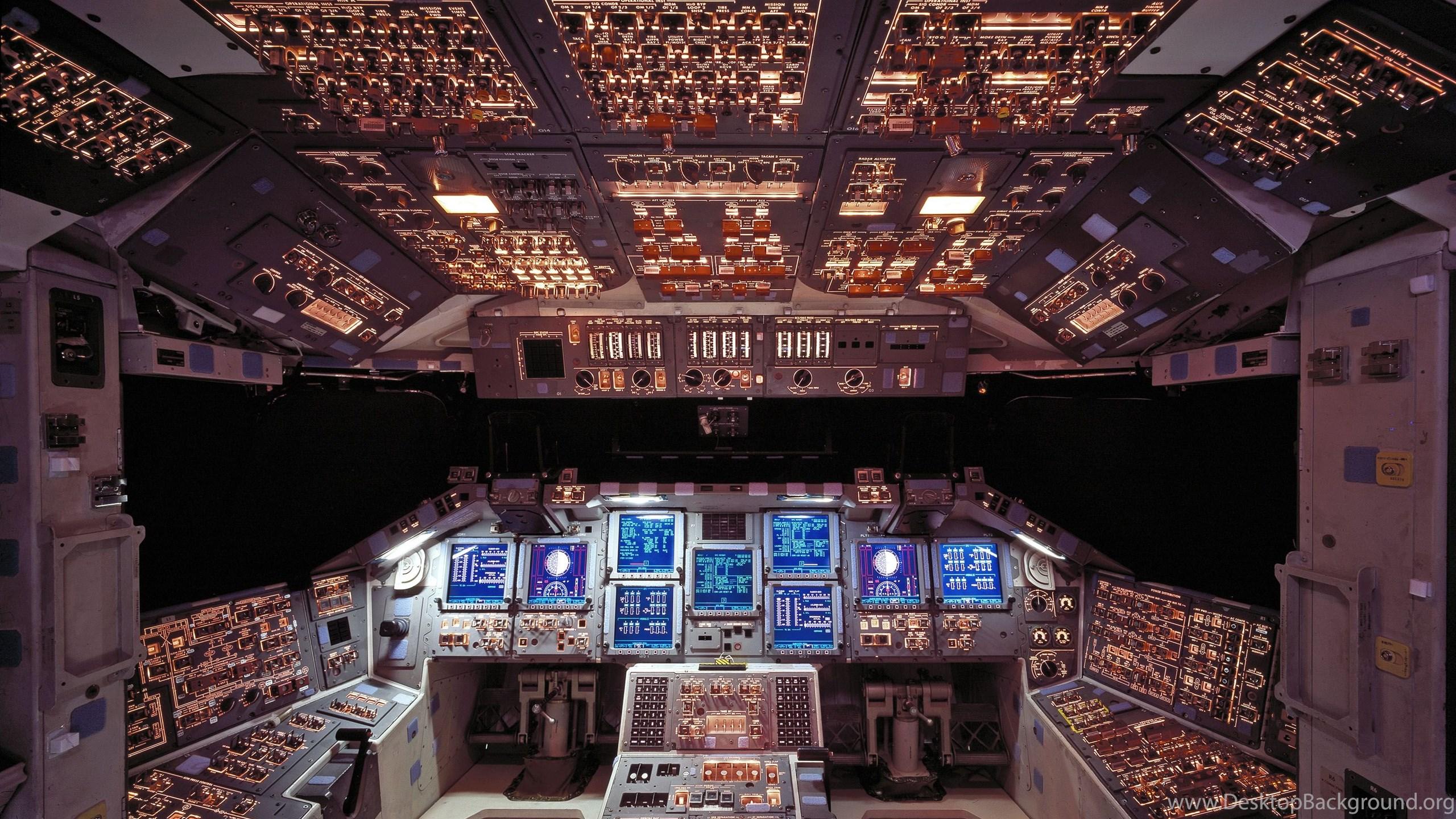 2560x1440 Space Shuttle Cockpit Wallpaper Pics About Space Desktop Background