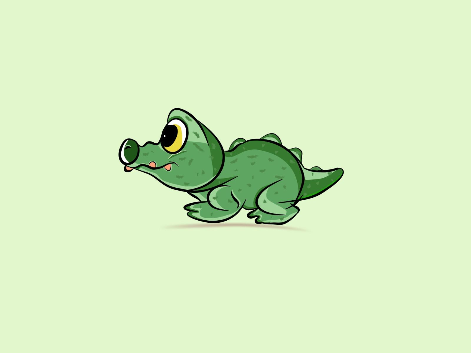 1600x1200 Cute Crocodile Cartoon Character Design By NupRas Design On Dribbble
