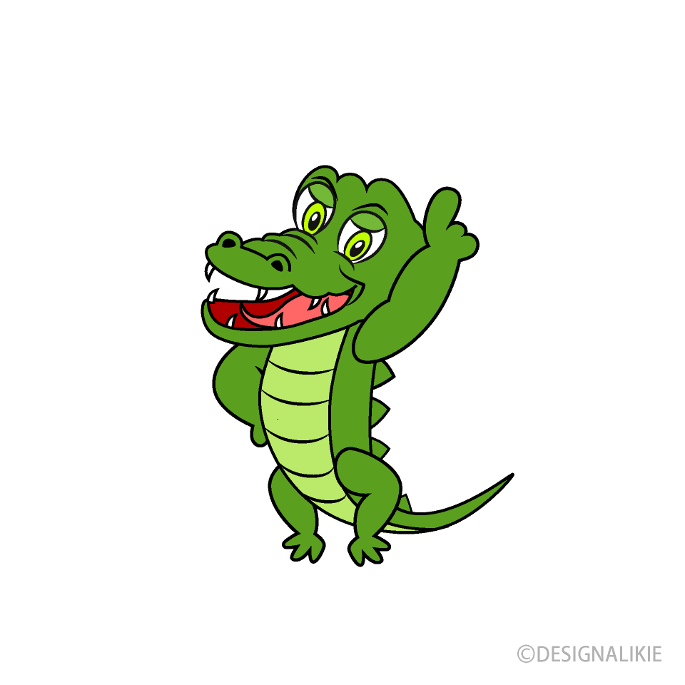 960x960 No.1 Crocodile Cartoon Free PNG Image｜Illustoon