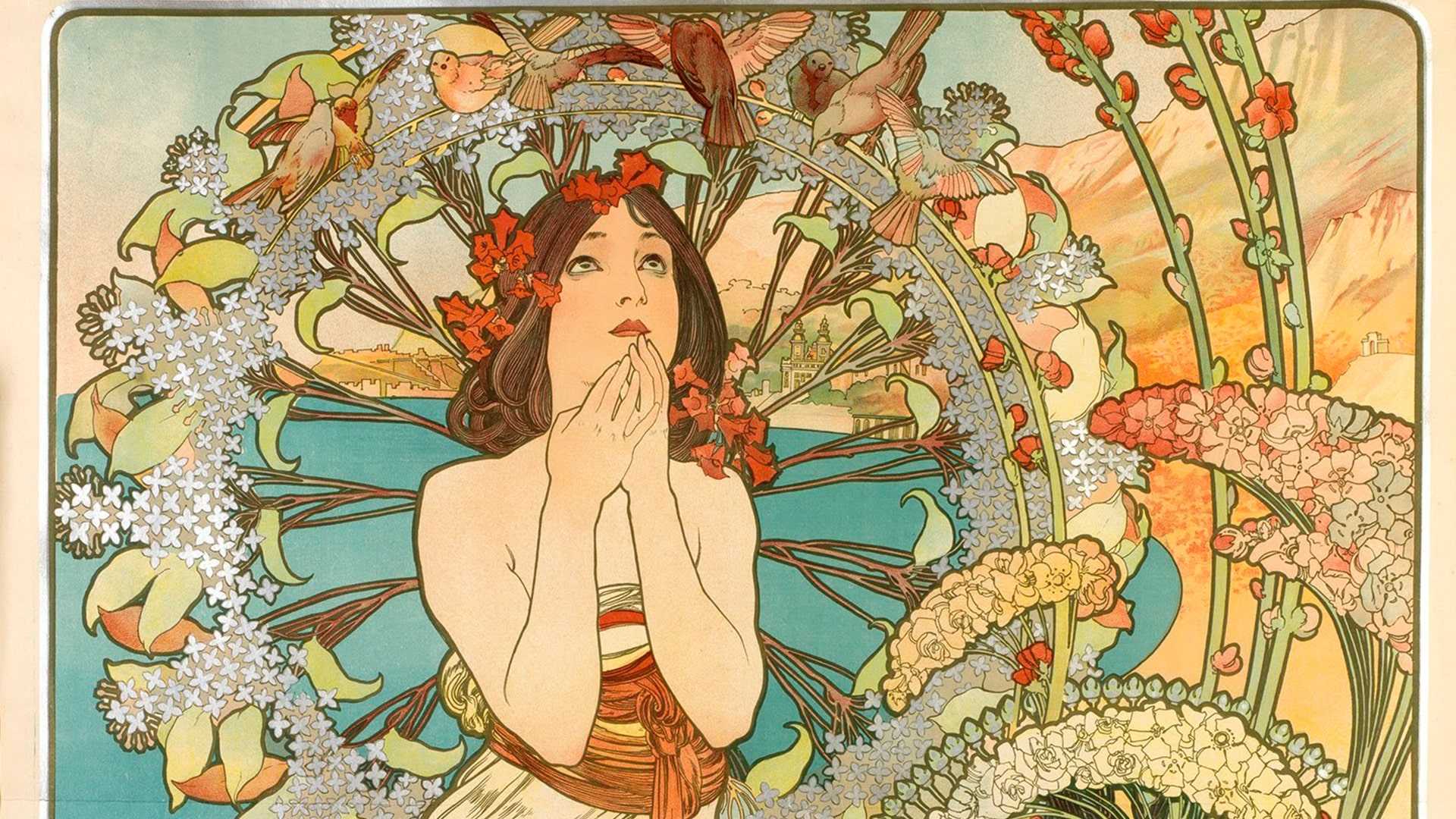 1920x1080 Alphonse Mucha Wallpaper Free HD Wallpaper