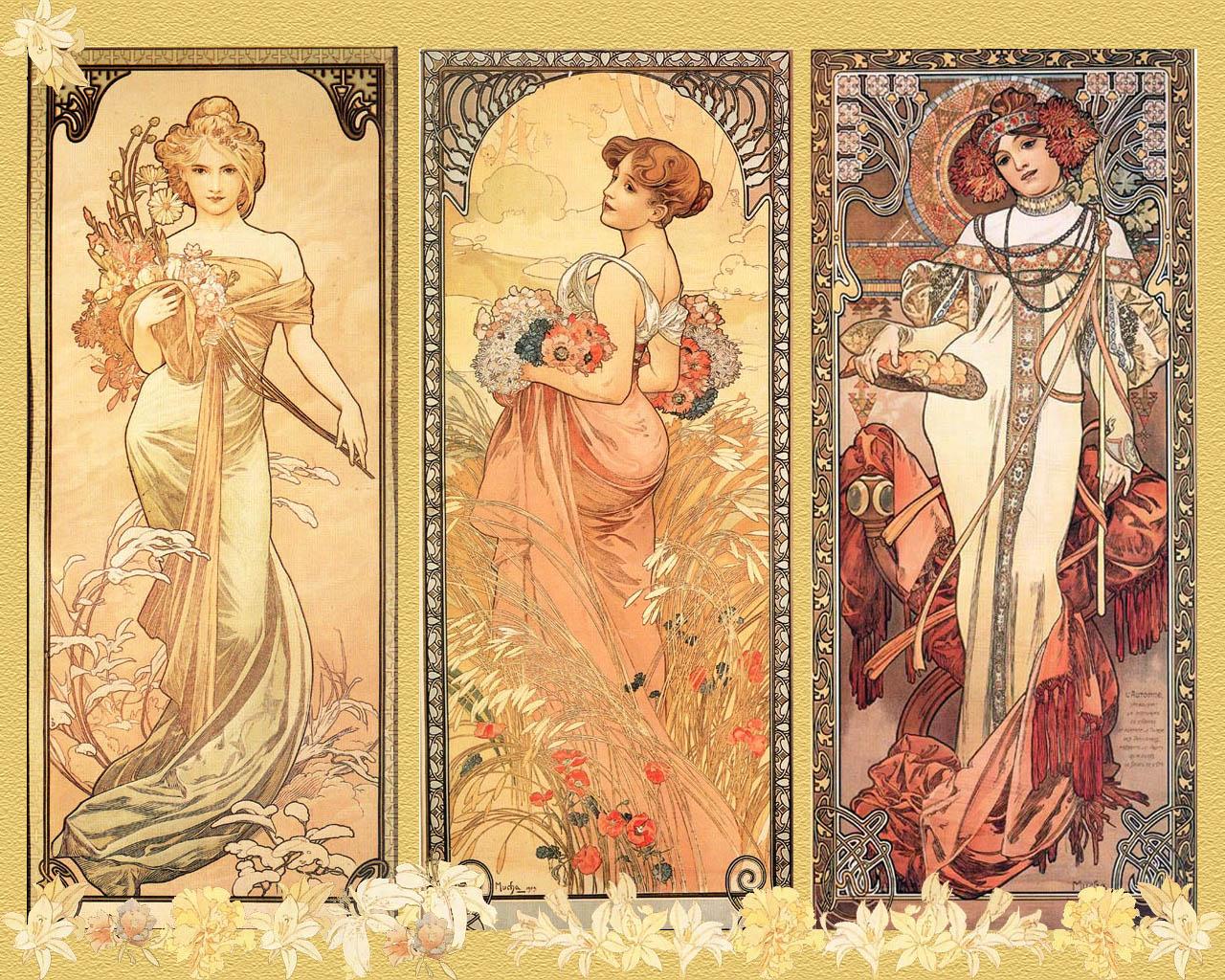 1280x1024 Free download Arte ed Antiquariato I MANIFESTI DI ALPHONSE MUCHA [1280x1024] for your Desktop, Mobile & Tablet. Explore Art Nouveau Desktop Wallpaper. Art Nouveau Wallpaper Reproductions, Art Nouveau Wallpaper