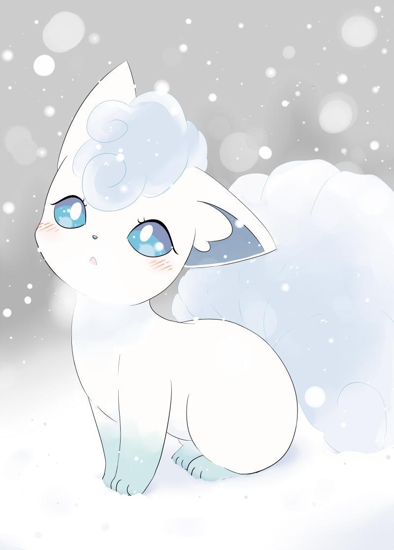 800x1117 Alolan Vulpix Phone Wallpaper