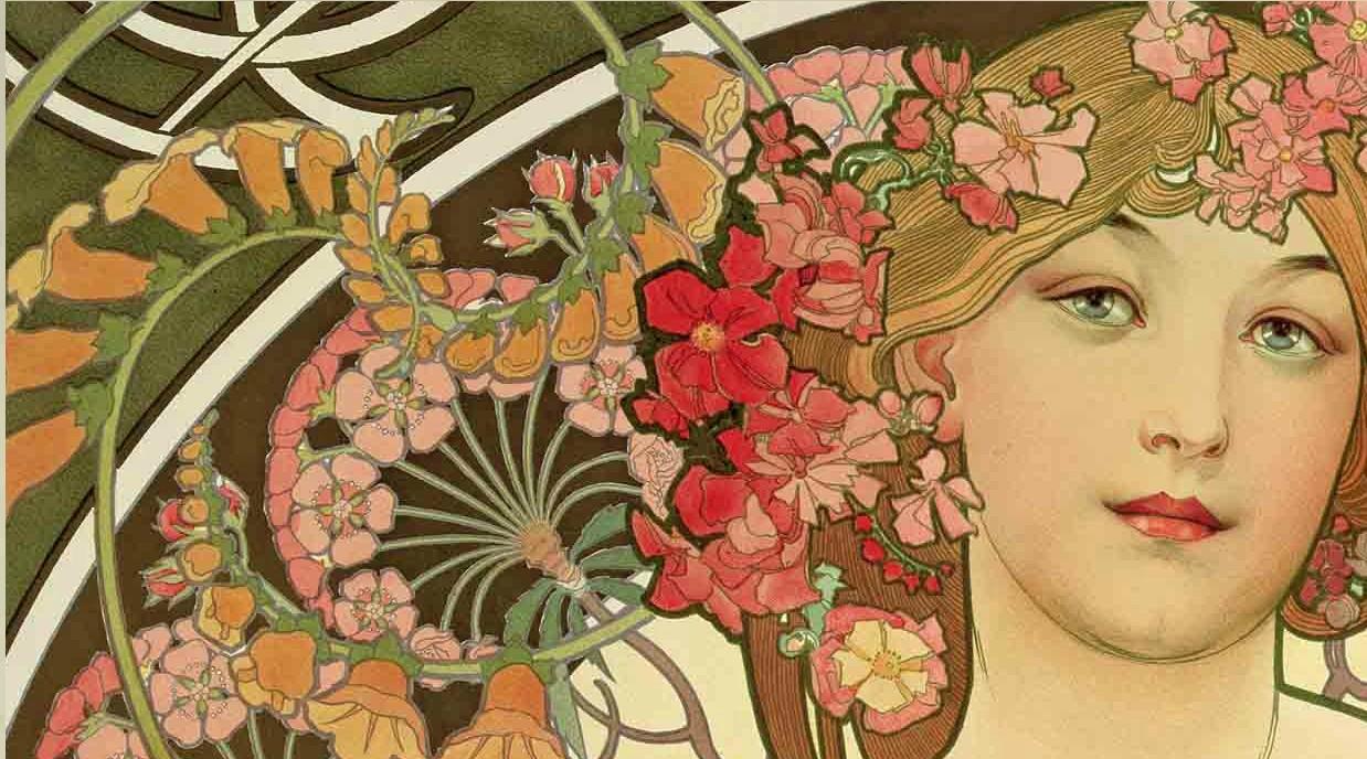 1238x688 Alphonse Mucha Wallpaper