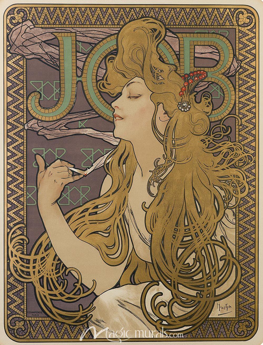 1000x1310 Alphonse Mucha Job Wallpaper Wall Mural