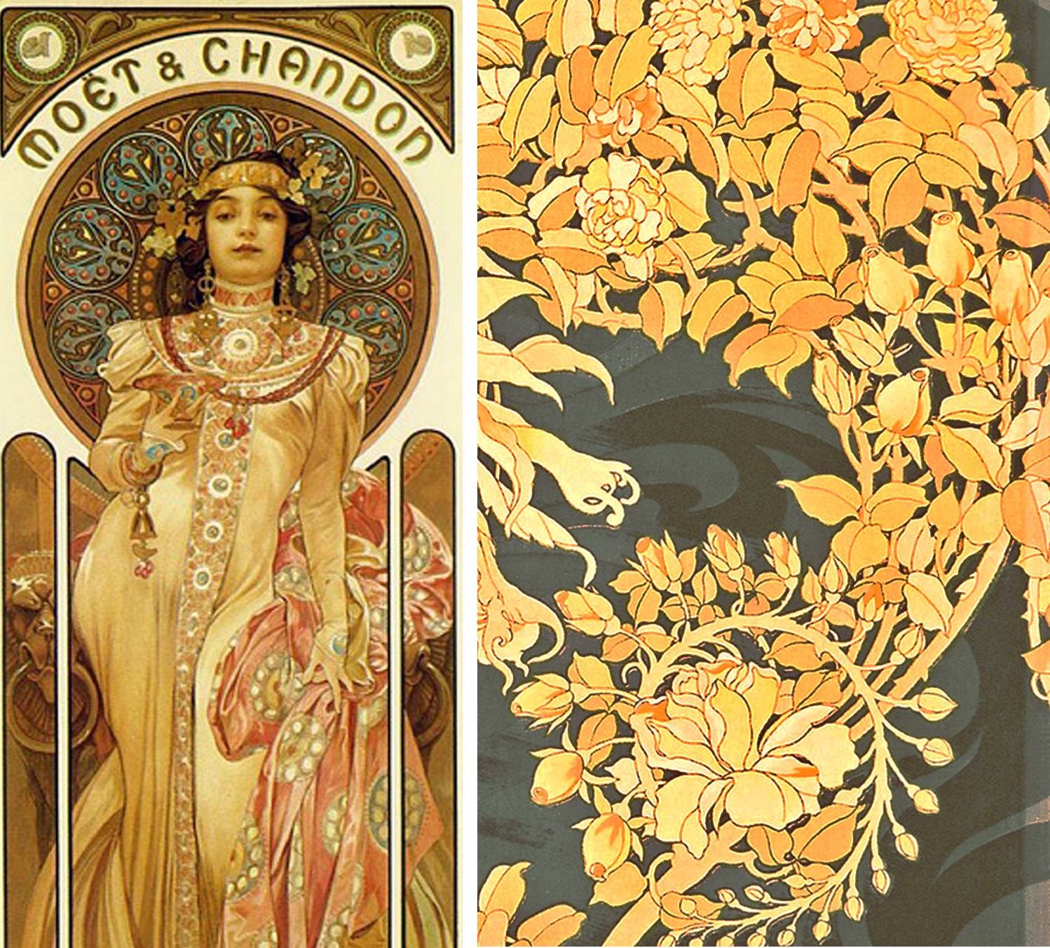 Tenture Murale Art Nouveau Alphonse Mucha – L'Automne (Spécial Design Intérieur)