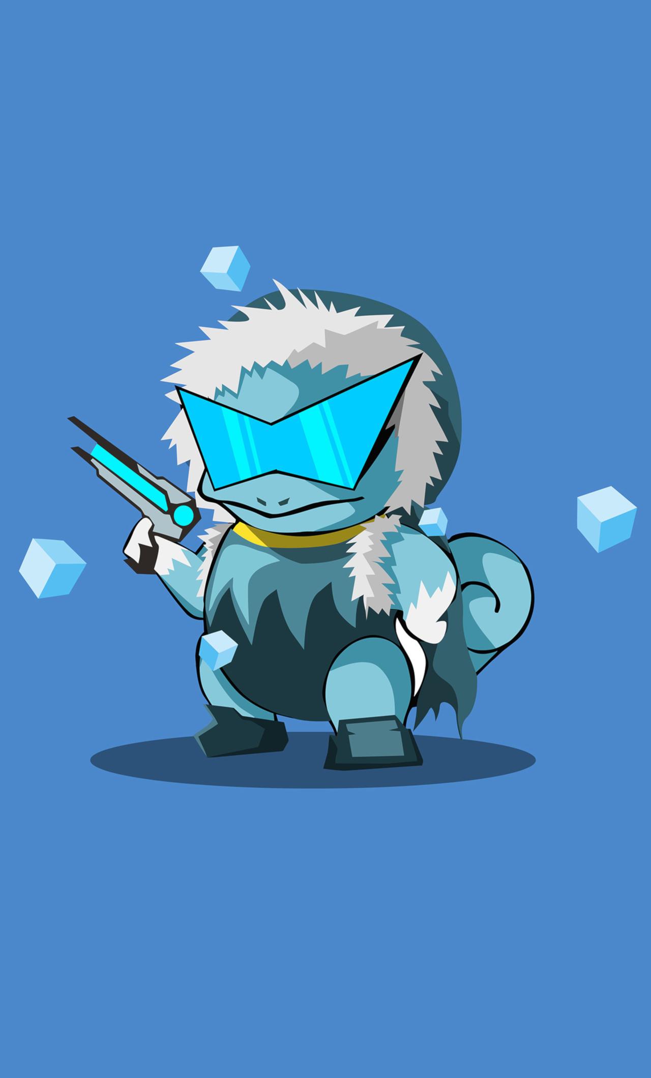 1280x2120 Squirtle Pokemon Minimal Character 4k iPhone HD 4k Wallpaper, Image, Background, Photo and Picture