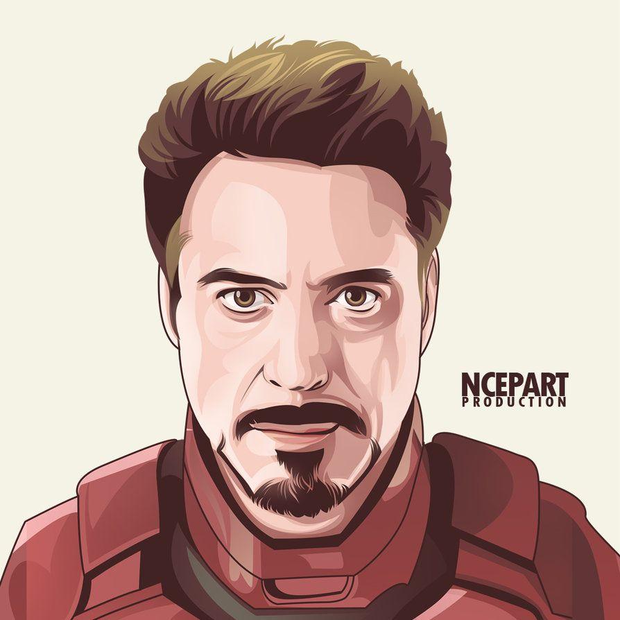 894x894 Iron man vector portrait. I chose this as an inspirati. Avengers drawings, Vector portraits, Iron man vector