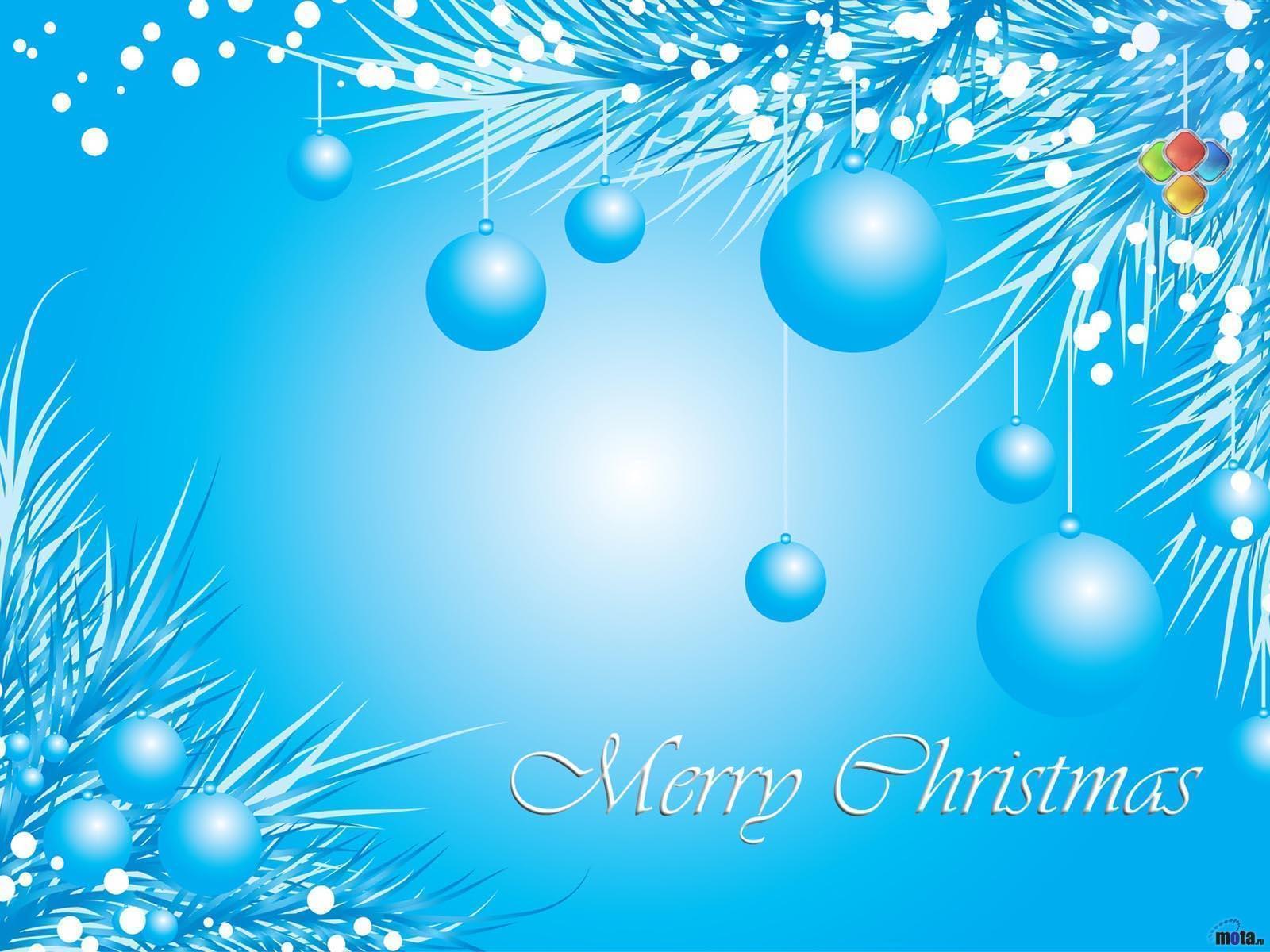 1600x1200 Cute Light Blue Christmas Background