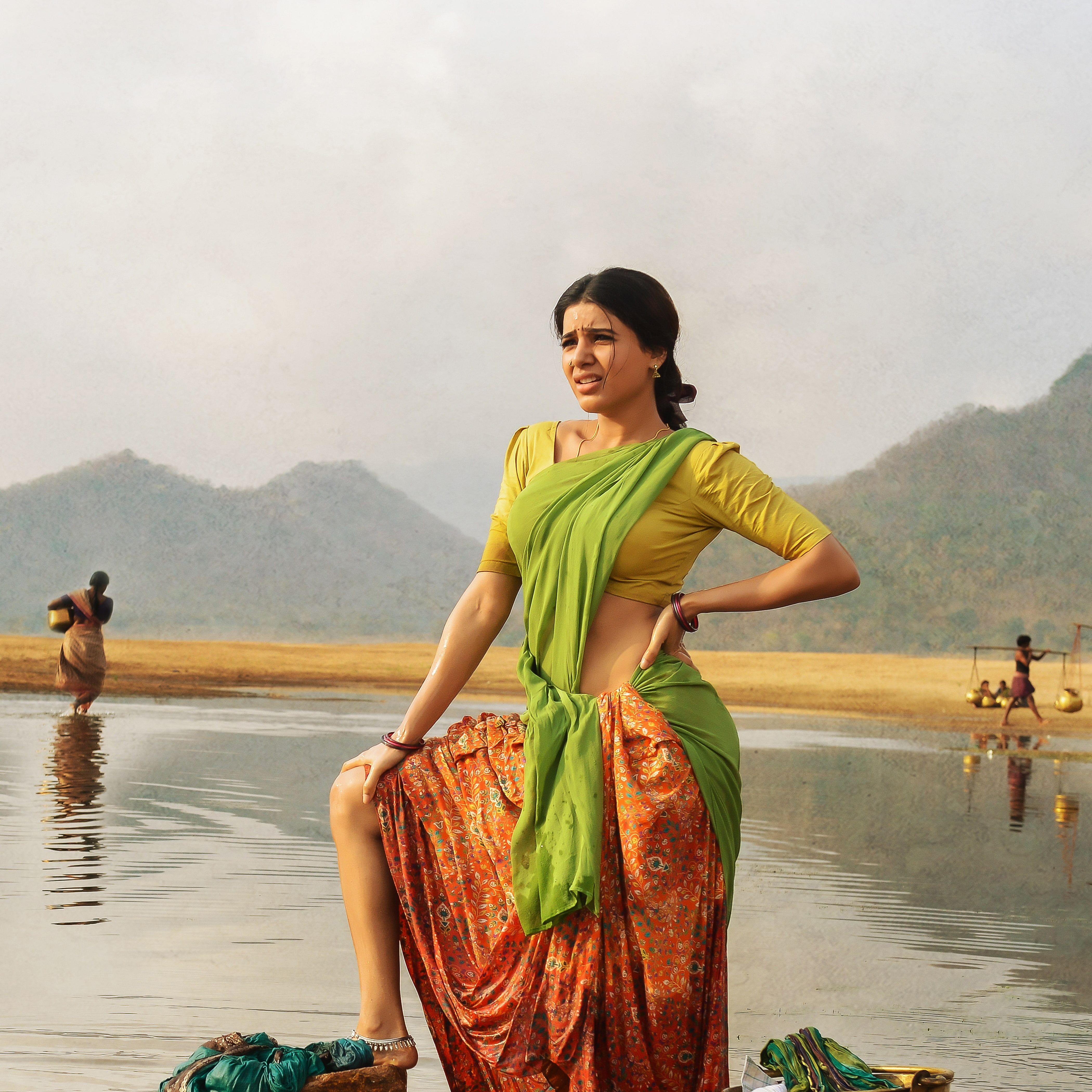 4200x4200 women's yellow crop top #Samantha #Rangasthalam #HD K K #wallpaper #hdwallpaper #desktop. Samantha akkineni, Samantha image, Samantha pics