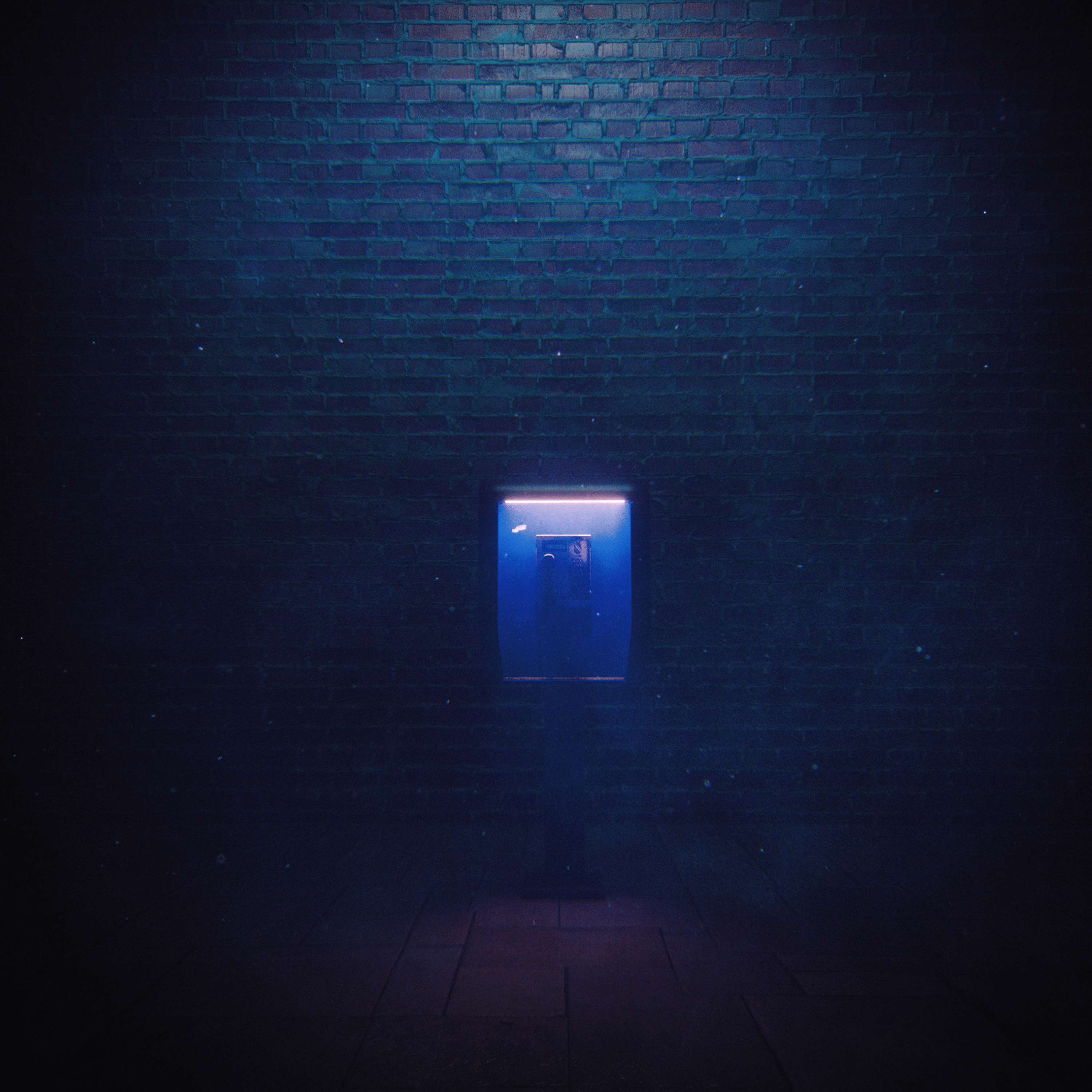 3000x3000 Download wallpaper 3000x3000 phone, wall, lights, void, night, dark HD background
