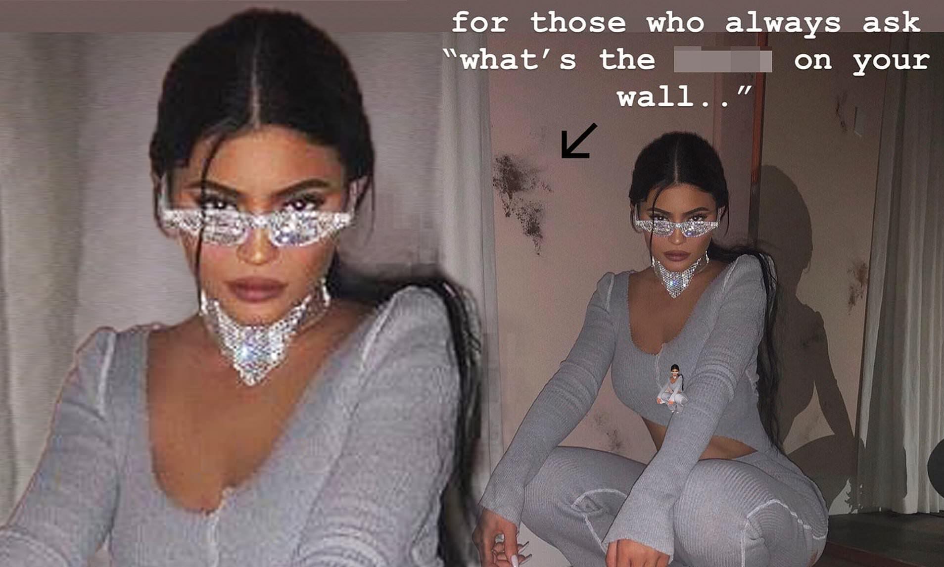 1908x1146 Kylie Jenner FINALLY explains the unusual dark splotches on her walls. Daily Mail Online
