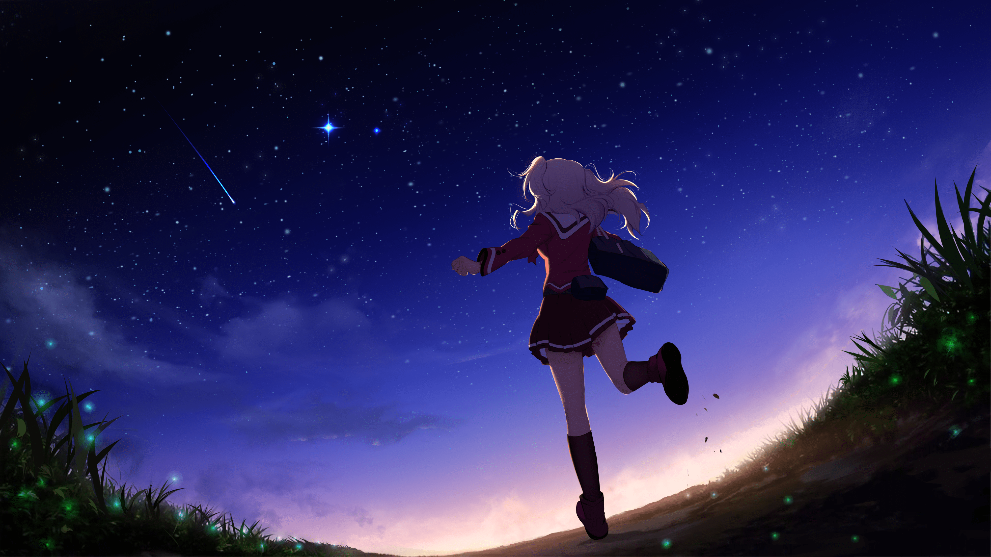 4000x2250 Nao Tomori Running 4k Ultra HD Wallpaper
