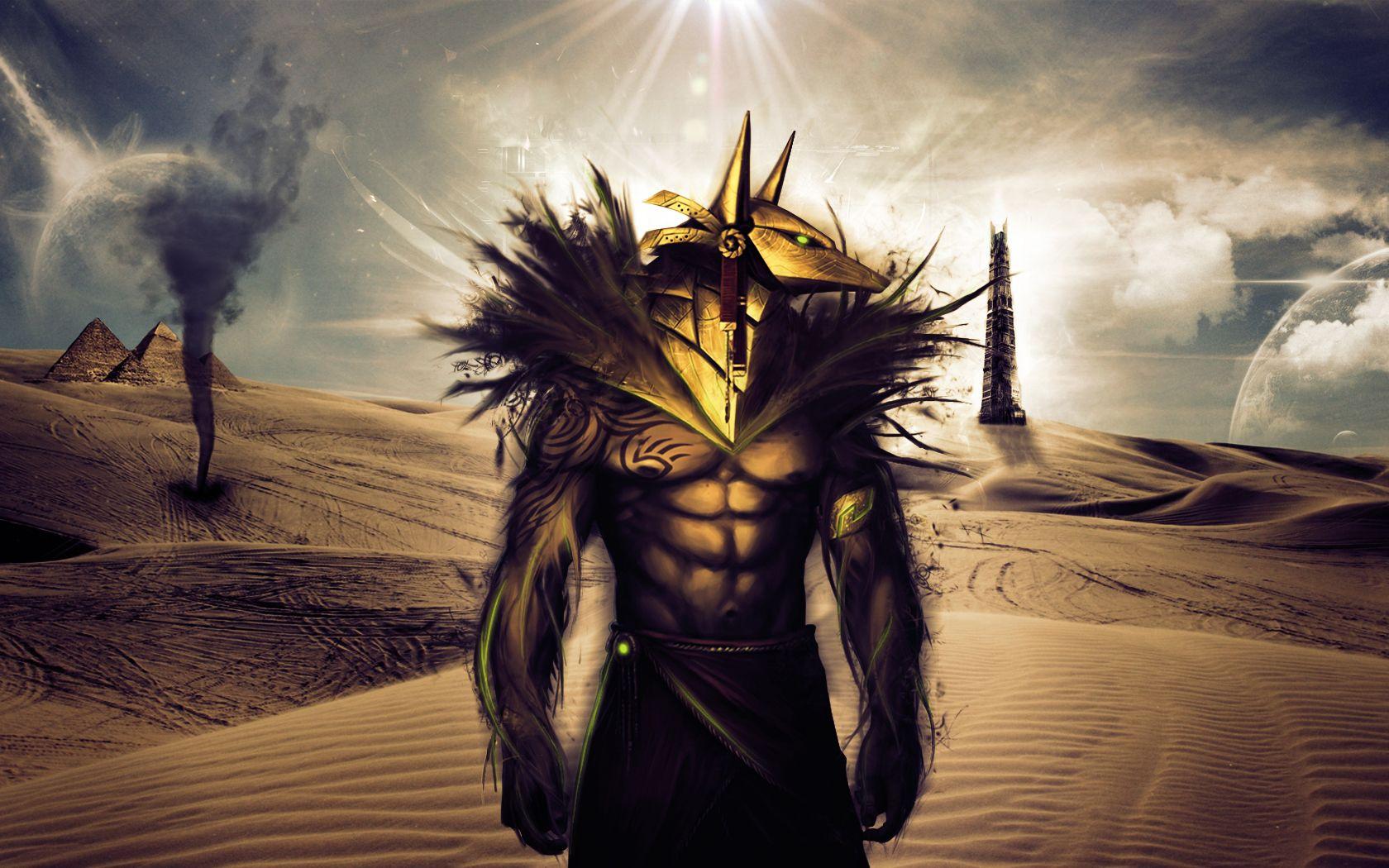 1680x1050 Egyptian God Wallpaper