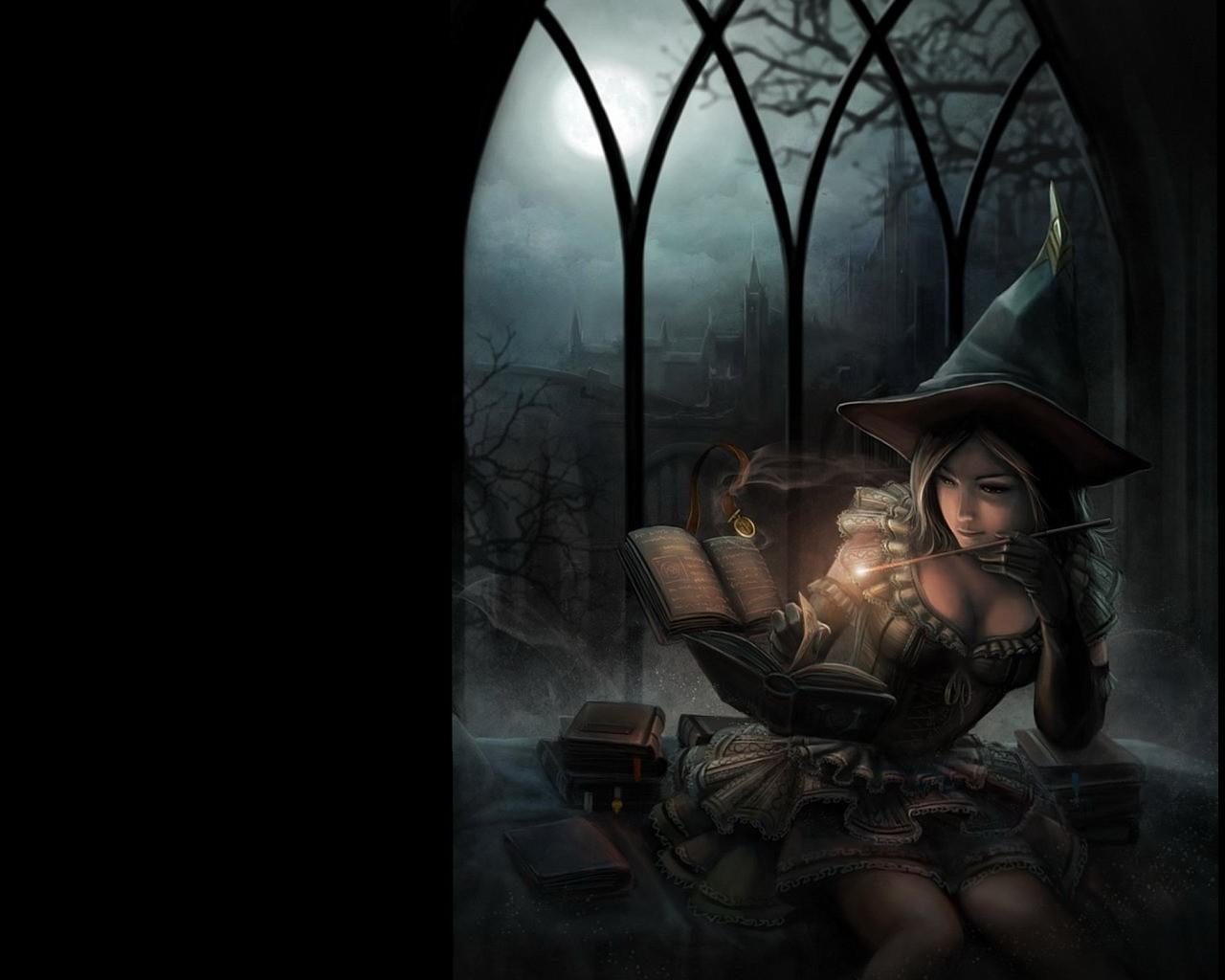 1280x1024 Download Wallpaper, Download women fantasy witch books magic wand artwork 1280x1024 wallpaper Wallpaper –Free Wallpaper Download