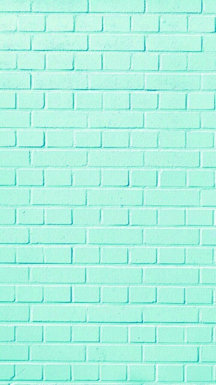 720x1280 Mint Green Brick Wall