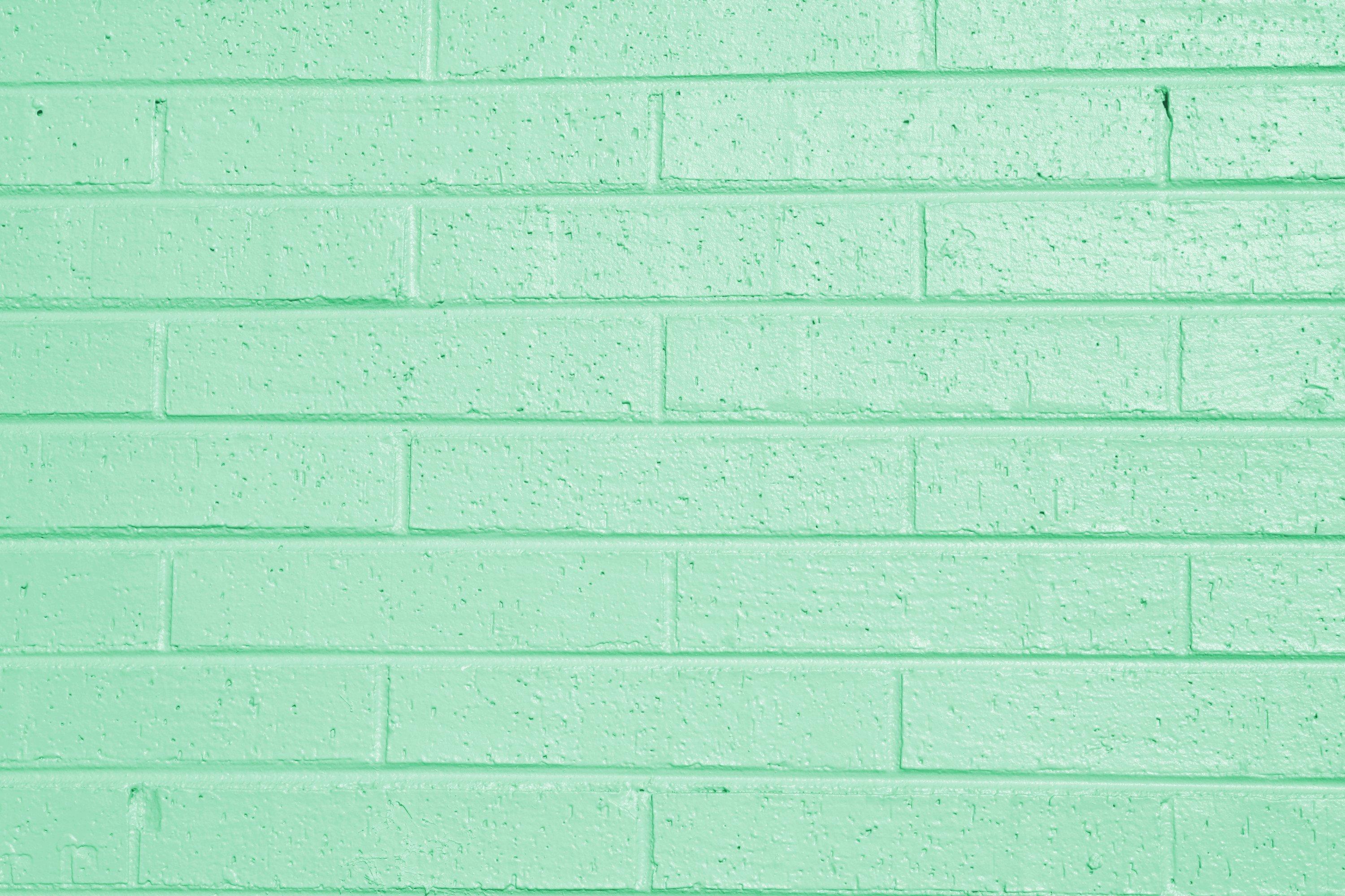 3000x2000 Mint Green Brick Wall