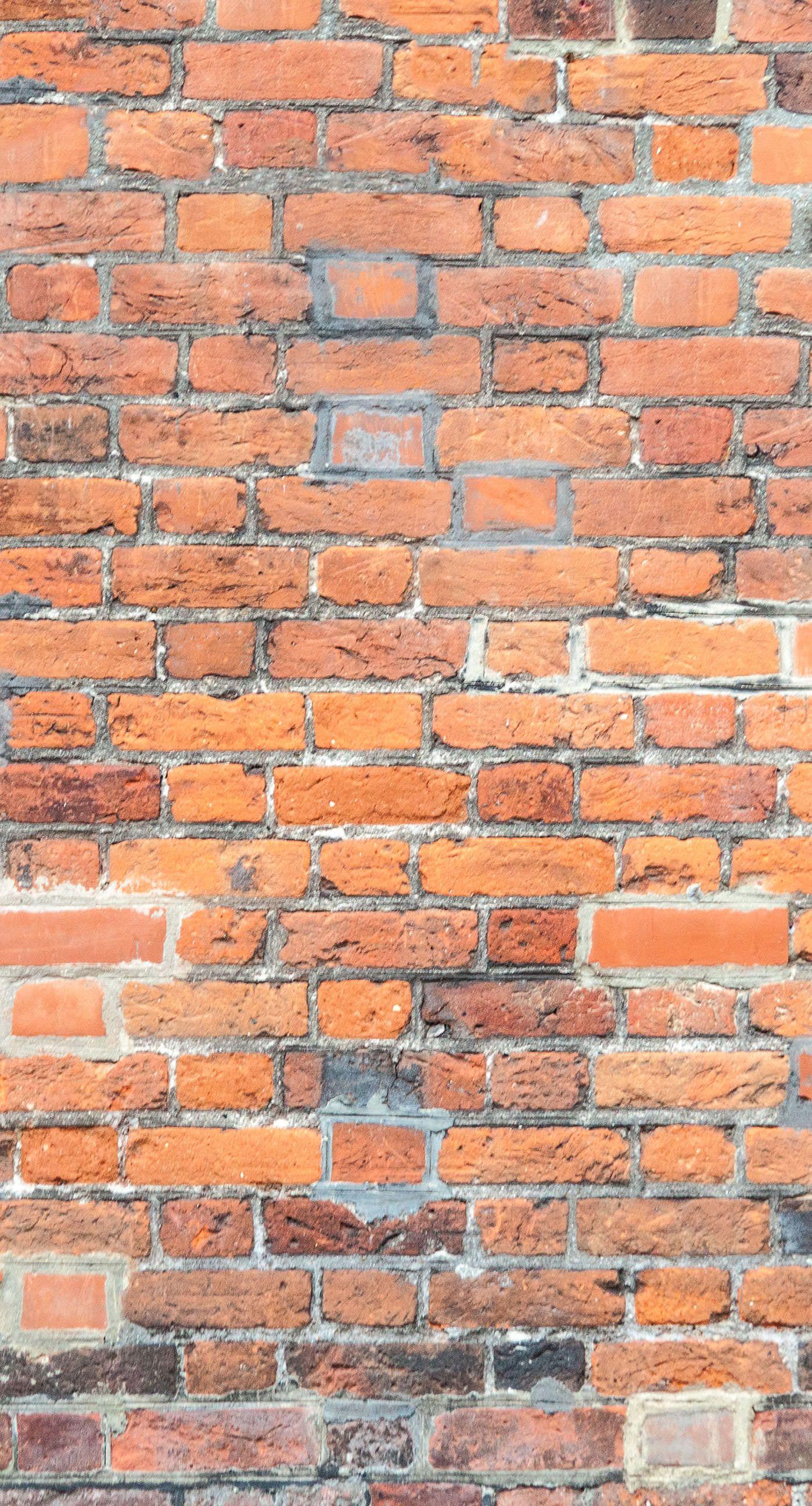 1398x2592 Pattern brick red vermilion. Brick wallpaper iphone, iPhone 6 plus wallpaper, Phone screen wallpaper