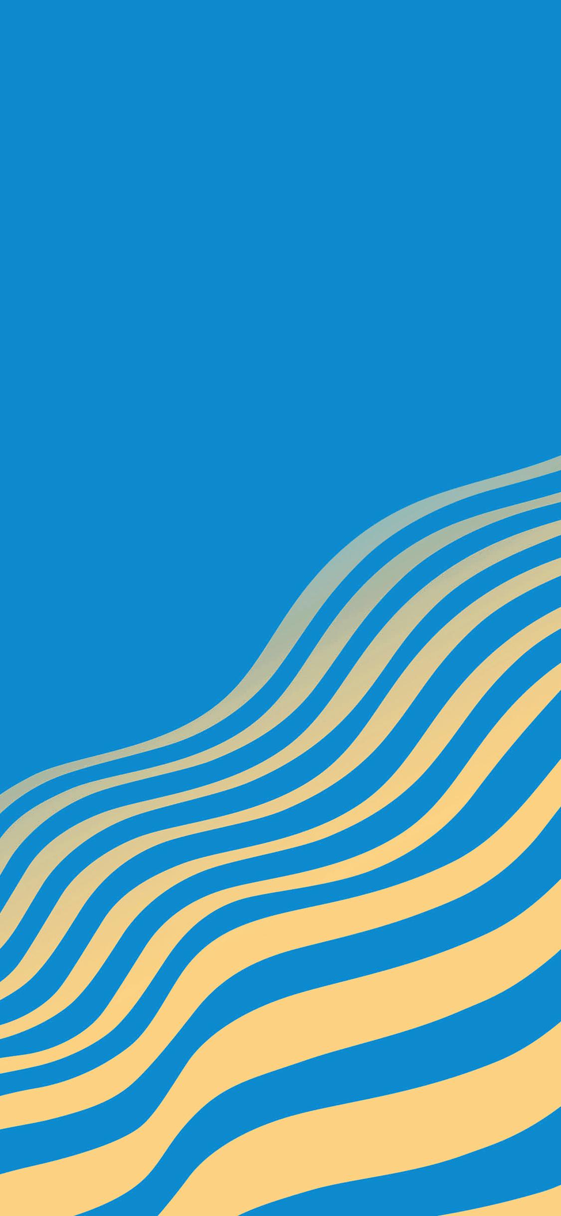 1125x2436 Simple Blue Wallpaper