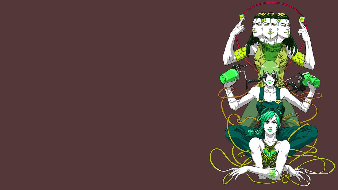 1366x768 Jjba Minimalist Wallpaper