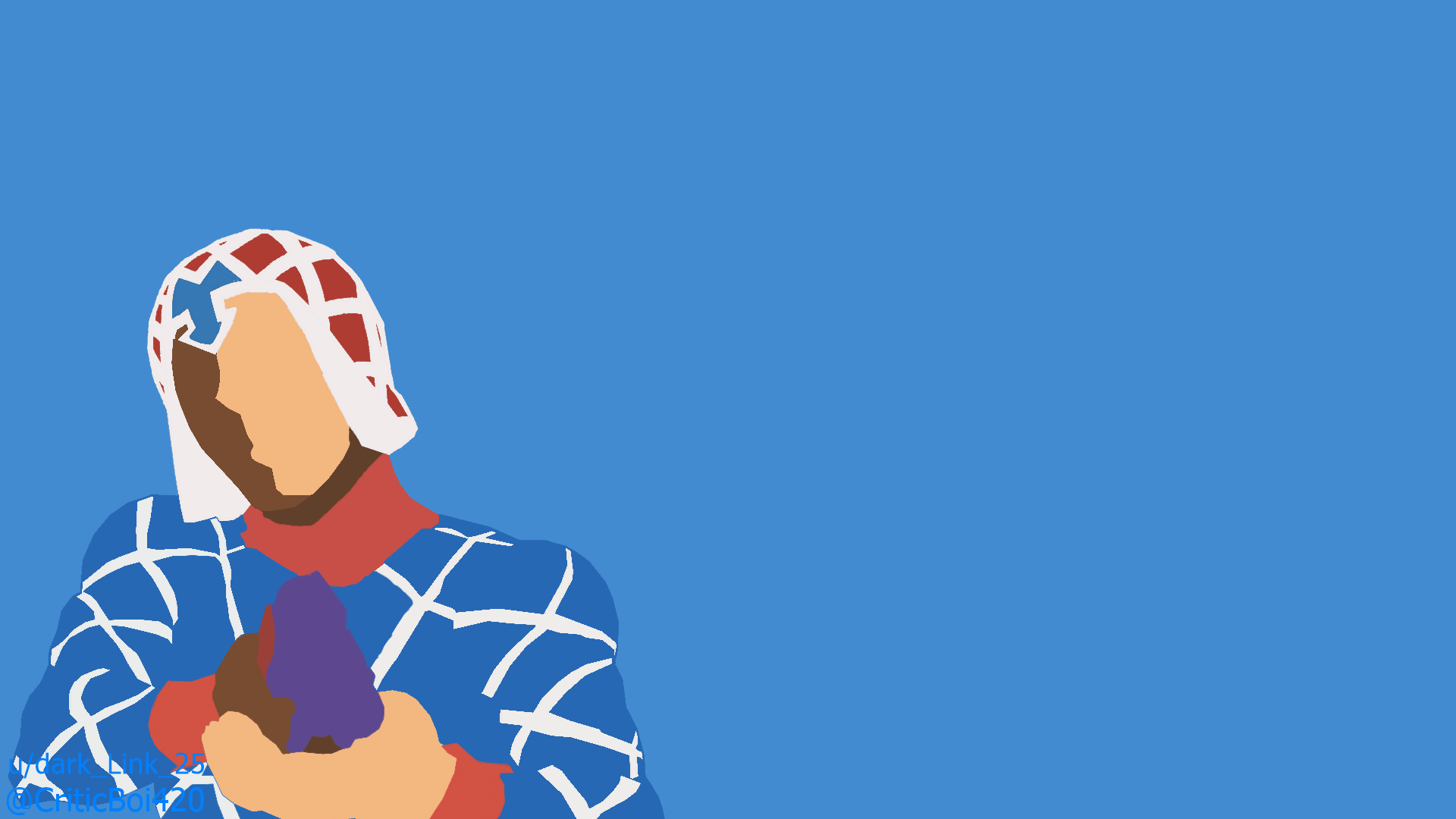 1920x1080 Fanart I made Mista in a minimalist style!: StardustCrusaders